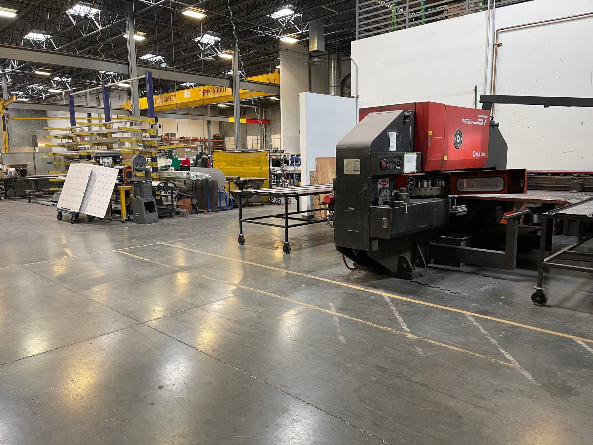 30 Ton Amada Pega 357 Turret Punch Press , 1989 - Amada TEG 160 Tool Grinder and Tooling Included - Image 3