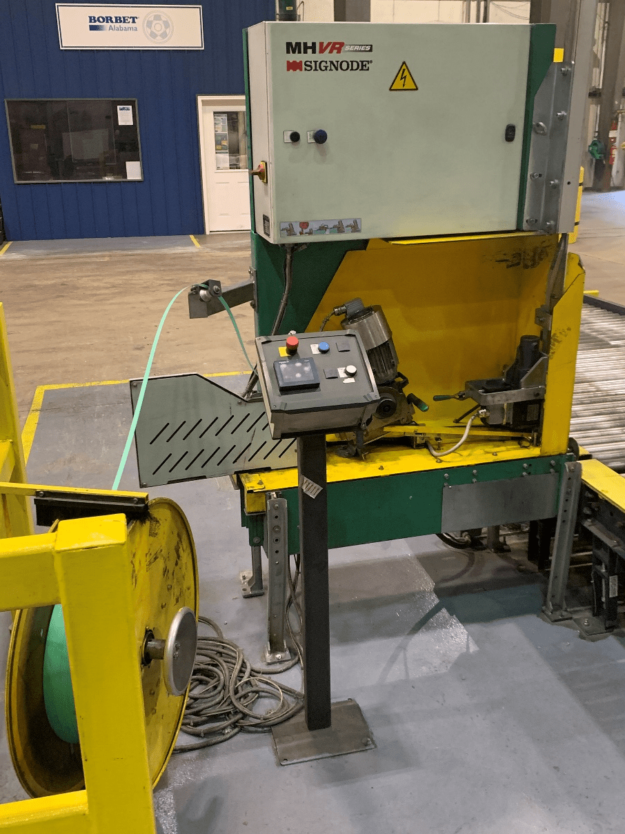 Signode MH-VR 1750 X 2000 Strapping/Banding Machine, 2014 - Conveyor System Included, Package of 2 - Image 3