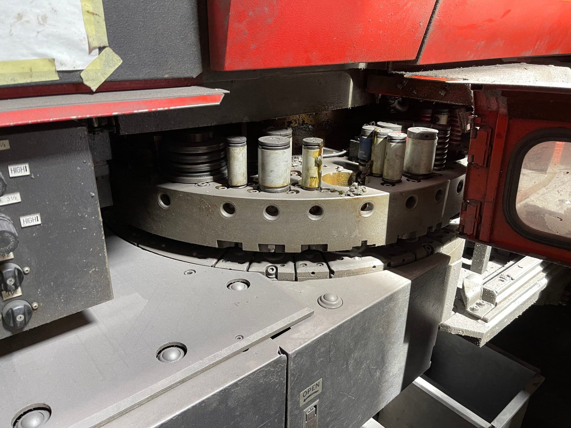30 Ton Amada Pega 357 Turret Punch Press , 1989 - Amada TEG 160 Tool Grinder and Tooling Included - Image 8