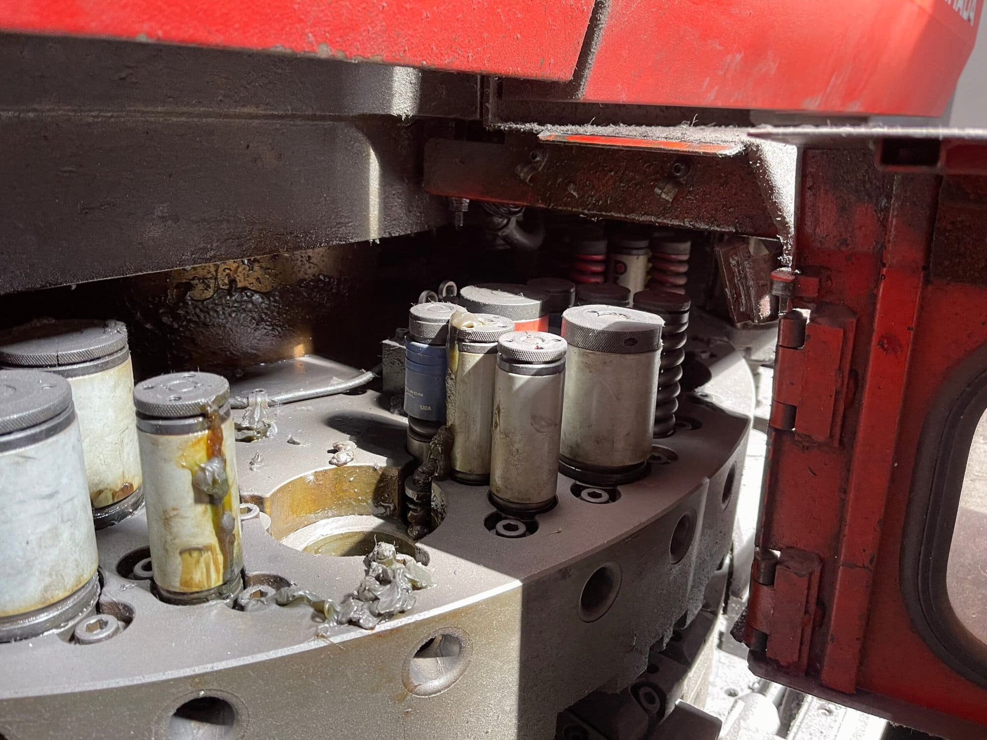 30 Ton Amada Pega 357 Turret Punch Press , 1989 - Amada TEG 160 Tool Grinder and Tooling Included - Image 9