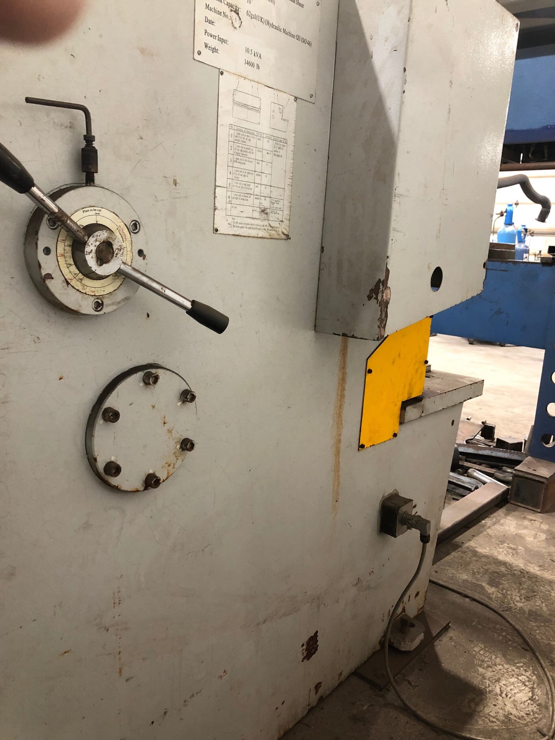 1/4" x 10' Fab Master Pro S1025 Hydraulic Swing Beam Shear - Image 7