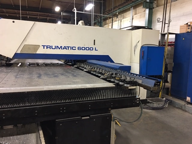 25 Ton Trumpf Trumatic TC6000 CNC Punch With 3200 Watt Laser, 2005- Sheet Master Load/Unload