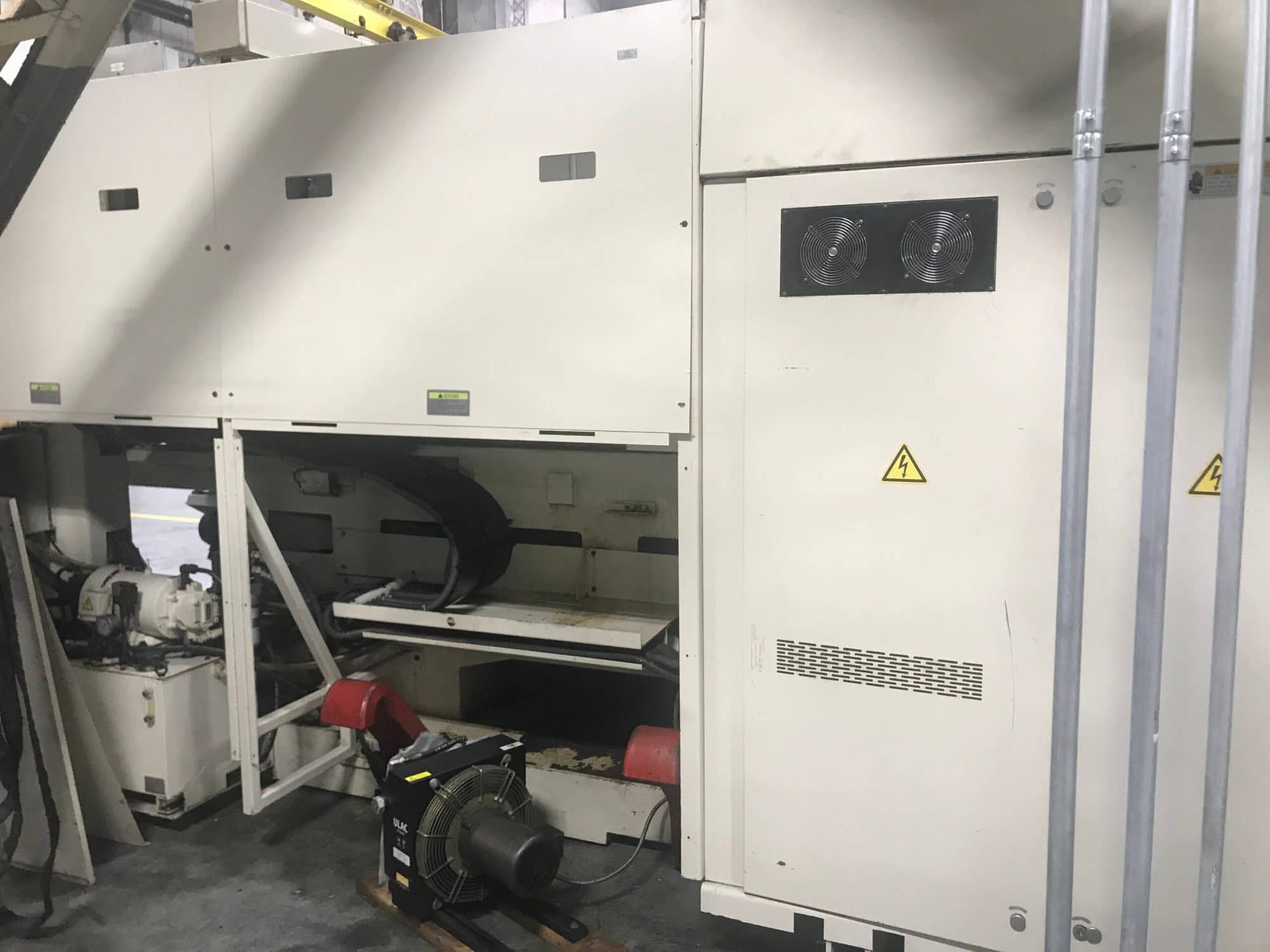 Okuma LB45-II CNC Lathe, 1998 - Tailstock, Chip Conveyor - Image 10