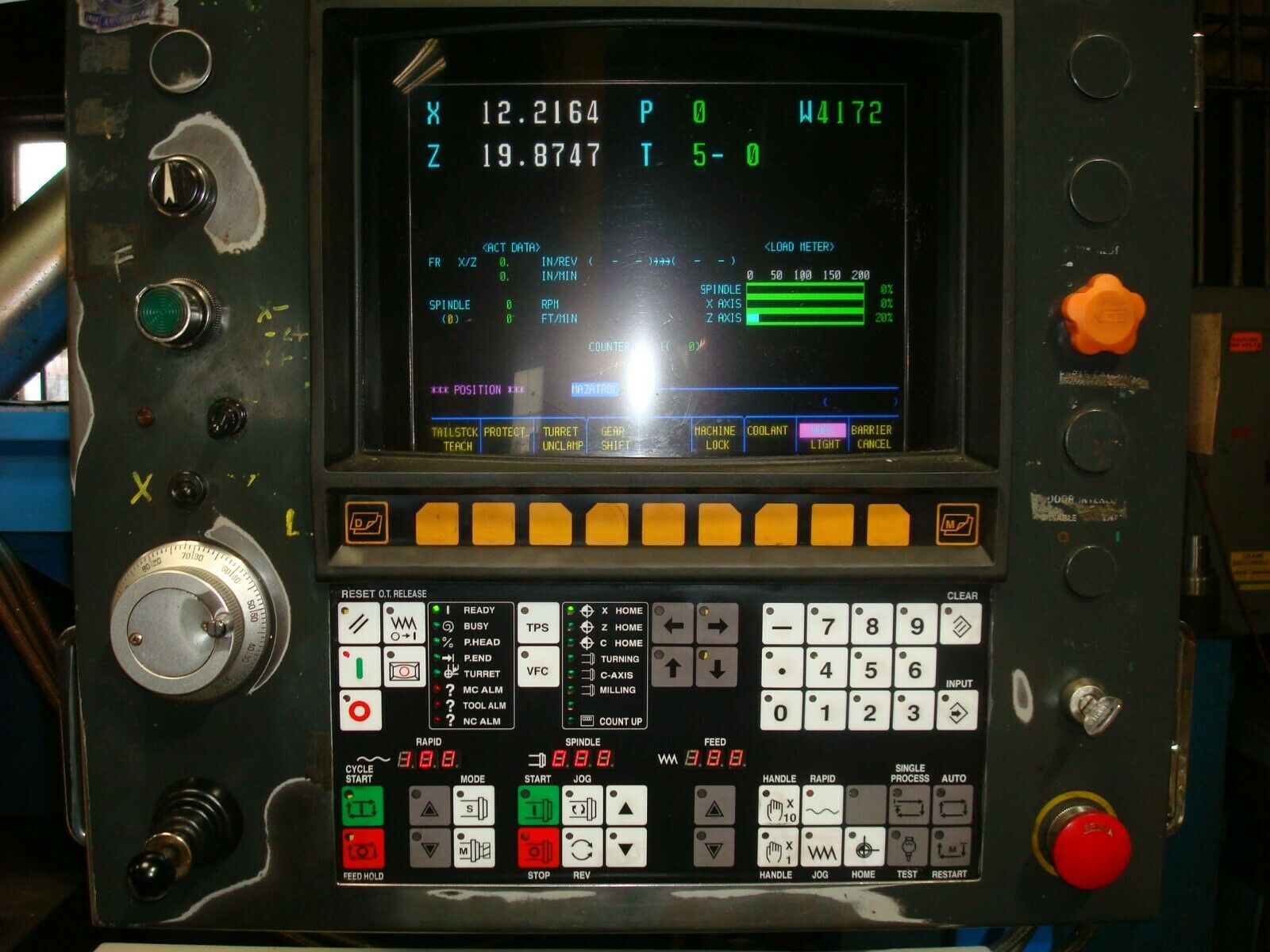 Mazak M4 Flat Bed CNC Lathe, 1985 - Image 3