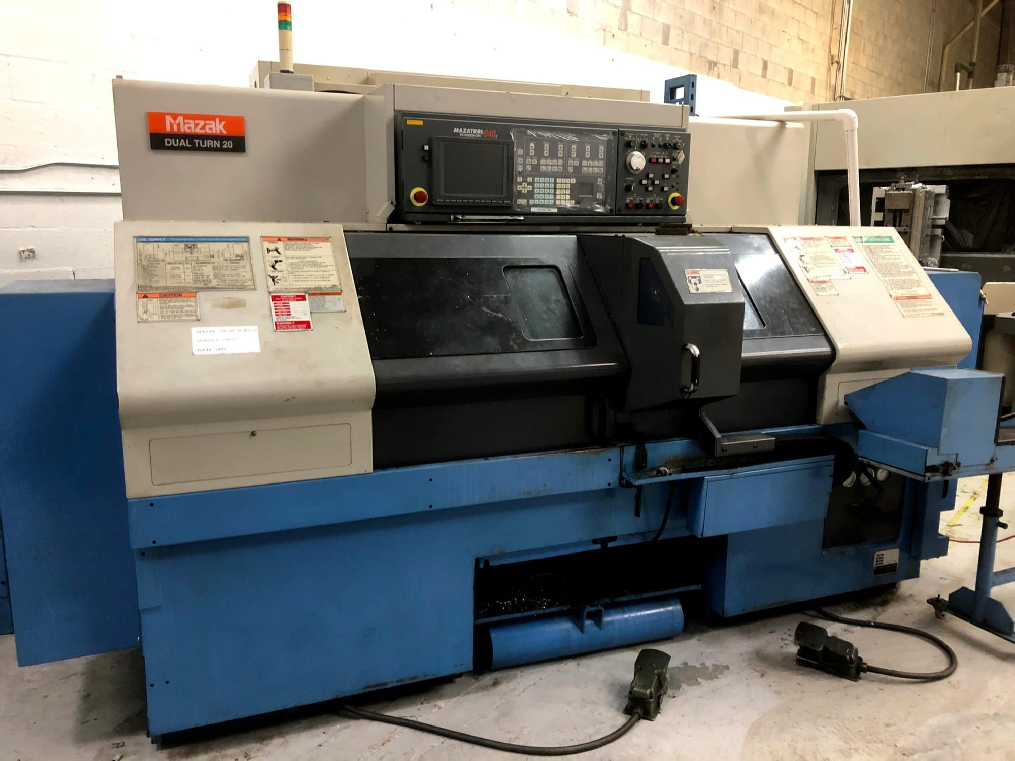 Mazak Dual Turn 20 Lathe, 1999 - Chip Conveyor, Parts Catcher - Image 2
