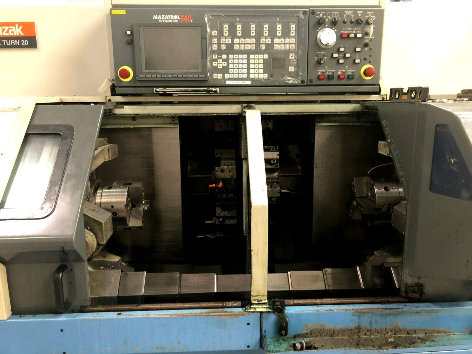 Mazak Dual Turn 20 Lathe, 1999 - Chip Conveyor, Parts Catcher - Image 5