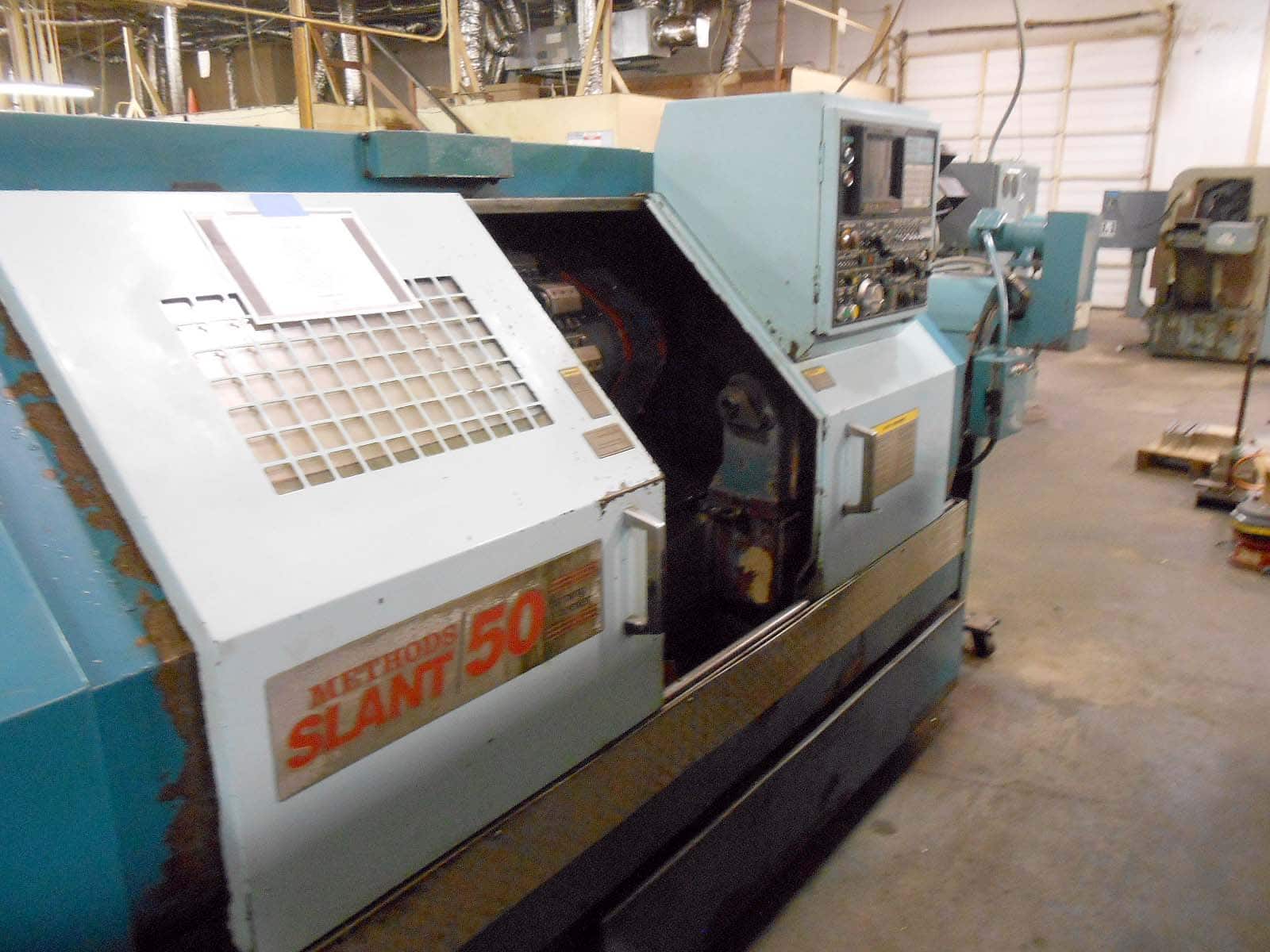 Methods Slant 50 CNC Lathe, 1993- 20" Swing, 35" Centers, 3" Bore, Yasnac, 2 Available - Image 8