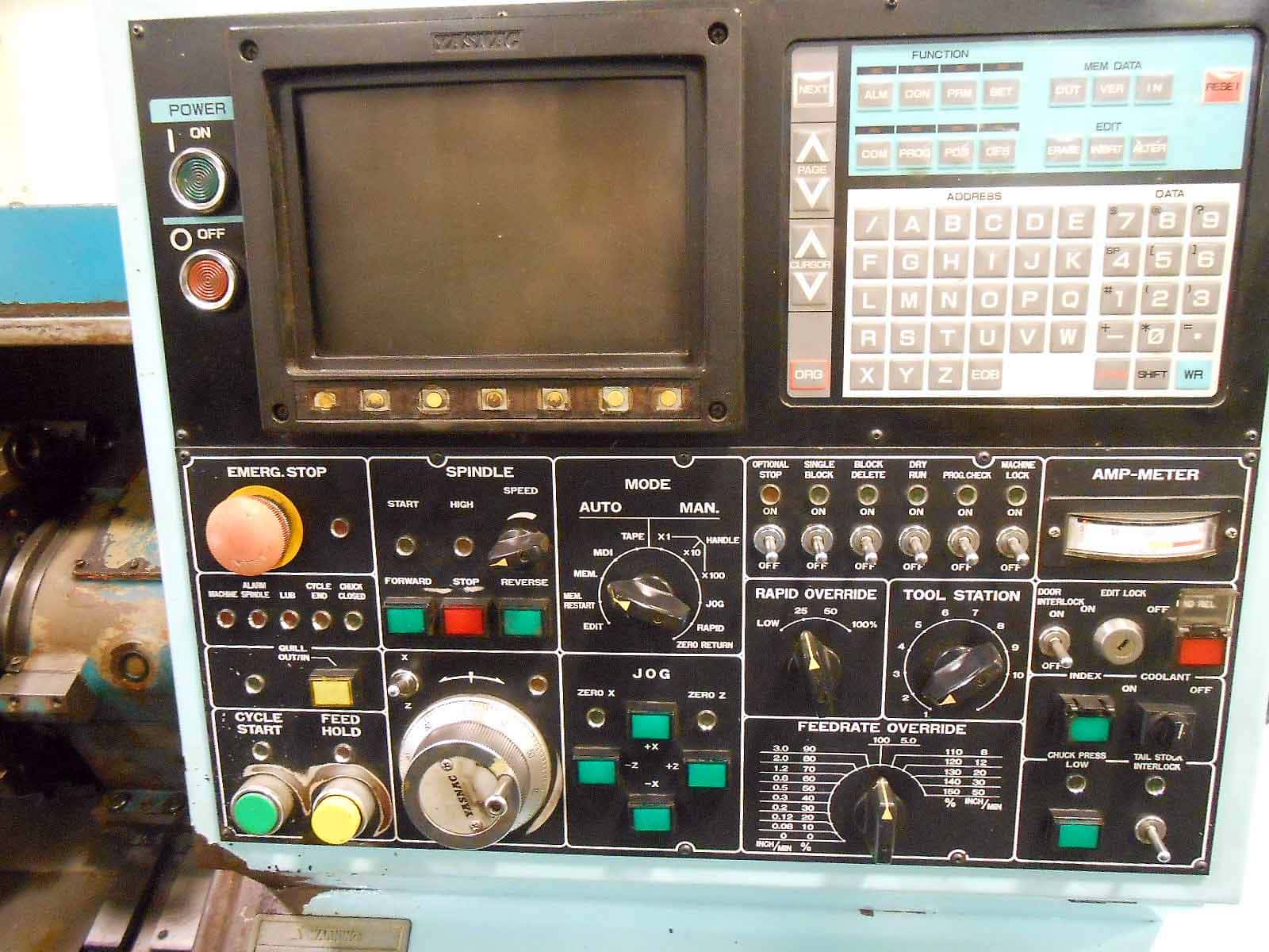 Methods Slant 50 CNC Lathe, 1993- 20" Swing, 35" Centers, 3" Bore, Yasnac, 2 Available - Image 3