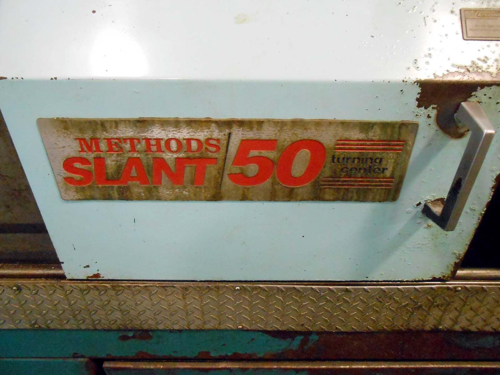 Methods Slant 50 CNC Lathe, 1993- 20" Swing, 35" Centers, 3" Bore, Yasnac, 2 Available - Image 6