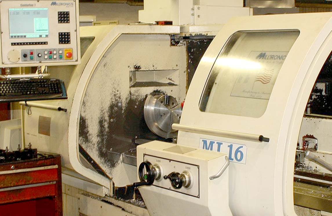 Milltronics ML-16 CNC Lathe, 2005 - New Spindle, Tailstock, Tool Post - Image 2