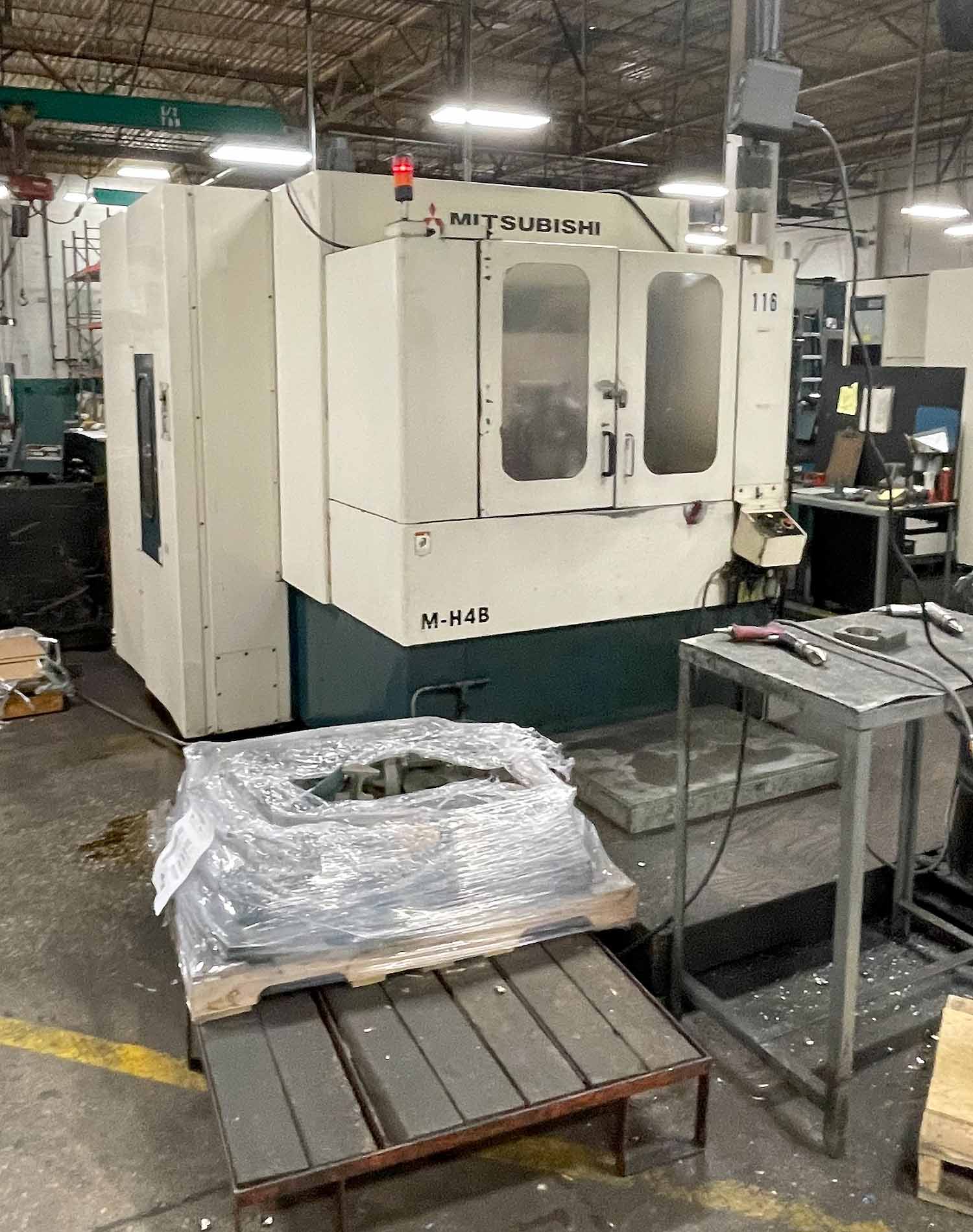 Mitsubishi M-H4B 400mm HMC, 1997- 4th Axis, 40 ATC, Pallets, 2 Available - Image 4