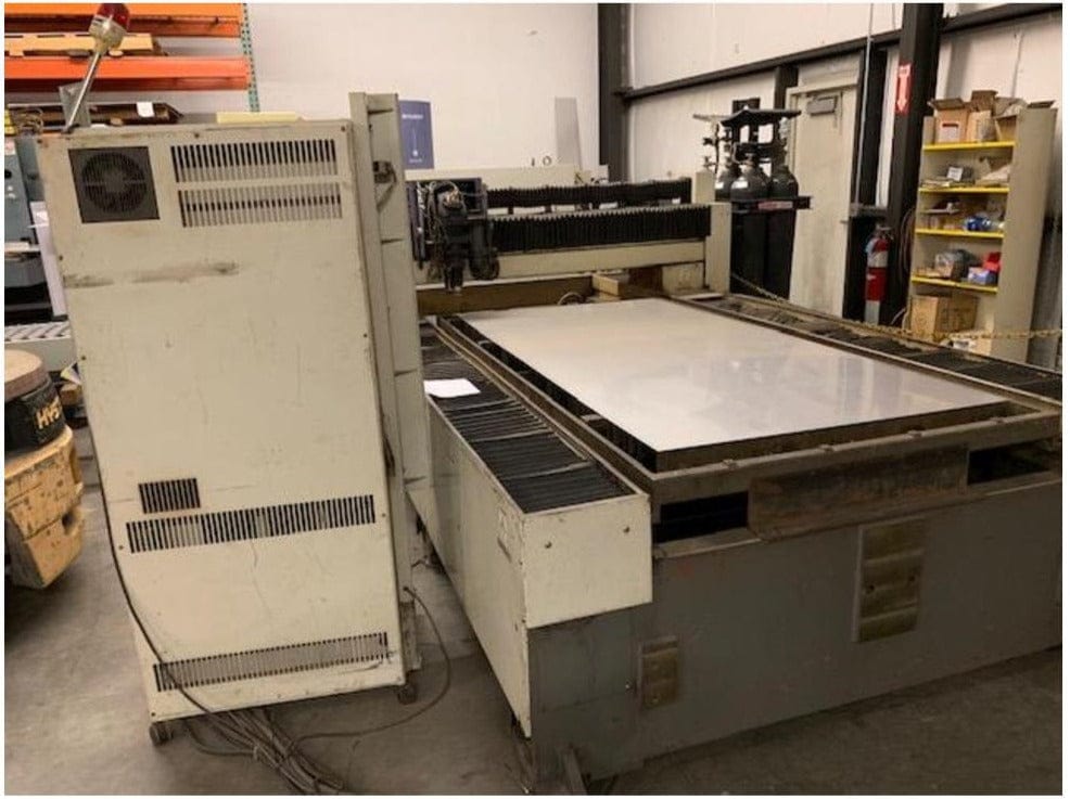 3000 Watt Mitsubishi ML 2512LXP CO2 Laser, 1998- 4' x 8', 3020D Flying Optic, Accuchiller LX2