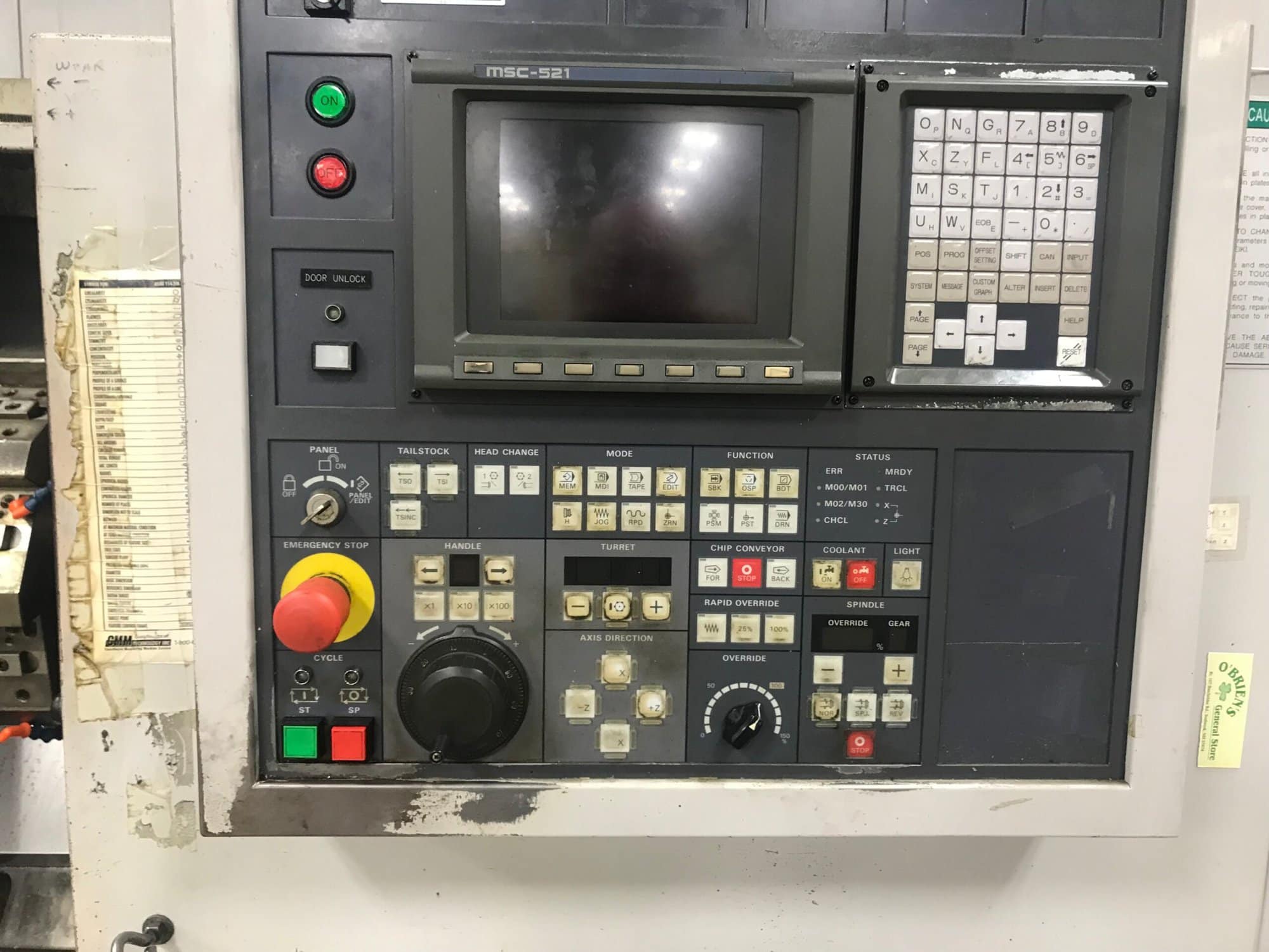 Mori Seiki Frontier-LII CNC Lathe, 1996 - MSC-521 Control - Image 2