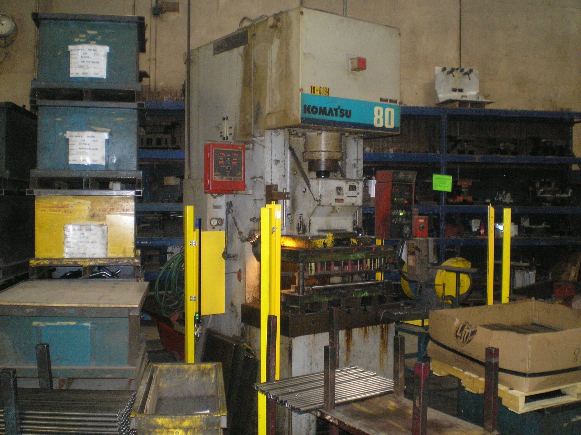 80 Ton Komatsu OBS80H-VS-3 Punch Press, 1995 - Image 2