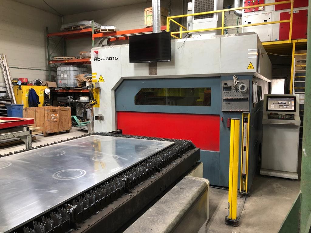 8000 Watt Durma HD-F 3015 Fiber Laser, 2019 - 5' x 10' Table, Low Hours!