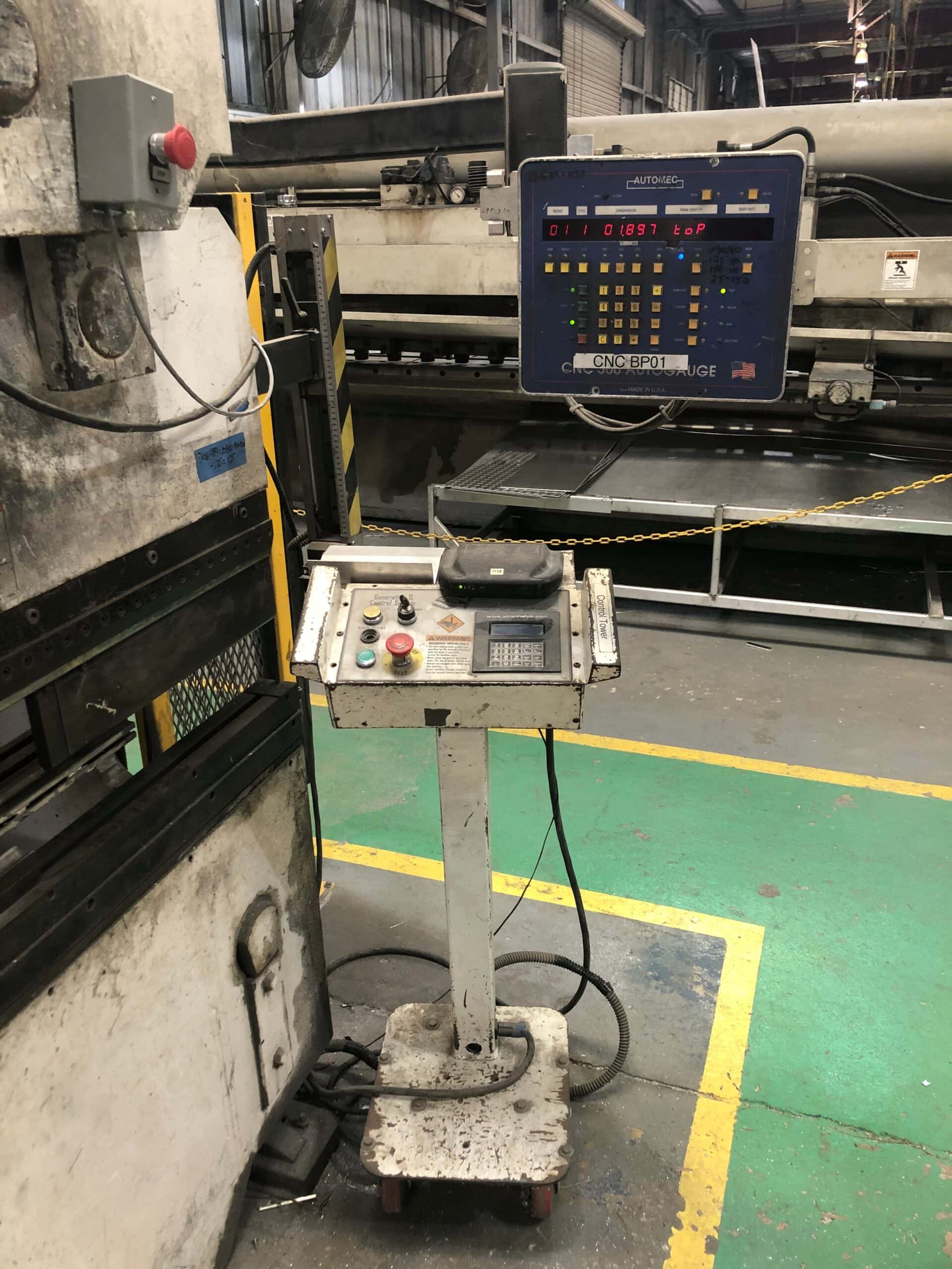 95 Ton x 10' Piranha 9510P Press Brake, 2002 - Automec Backgauge - Image 3
