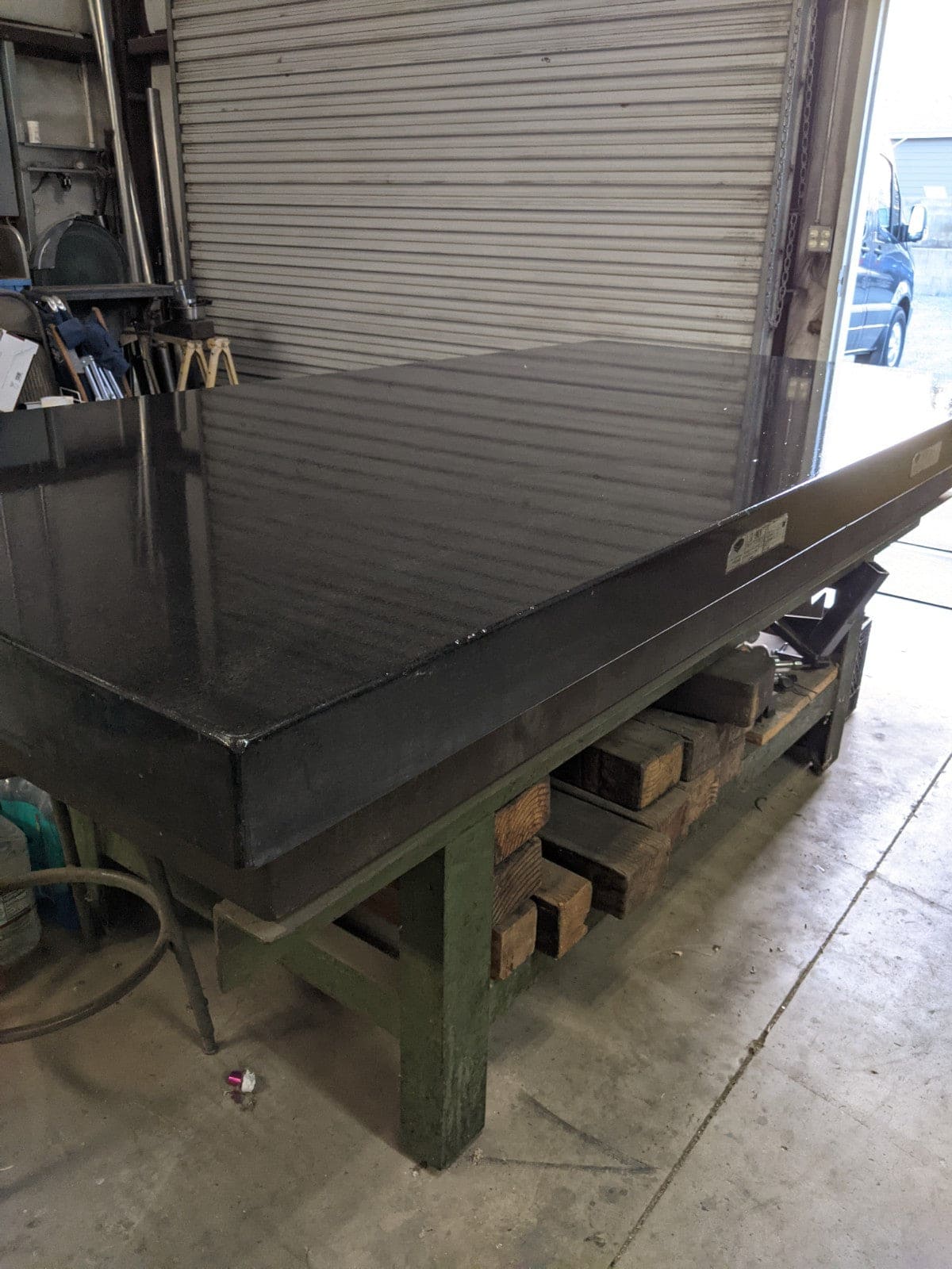 Tru-Acc 4' x 8' x 10" 4 Ledge Granite Surface Plate - Stand Included - Image 3