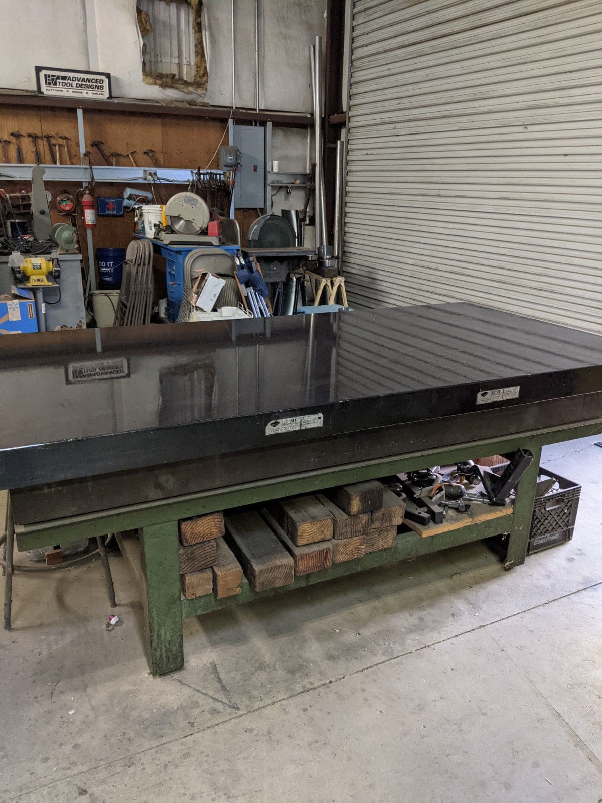 Tru-Acc 4' x 8' x 10" 4 Ledge Granite Surface Plate - Stand Included - Image 2