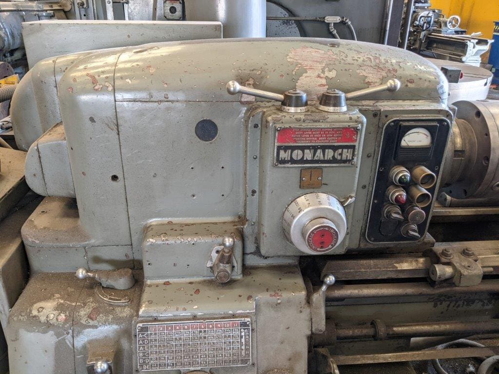 Monarch Model 612 Manual Engine Lathe, 1960 - Tailstock, Steady Rests - Image 2