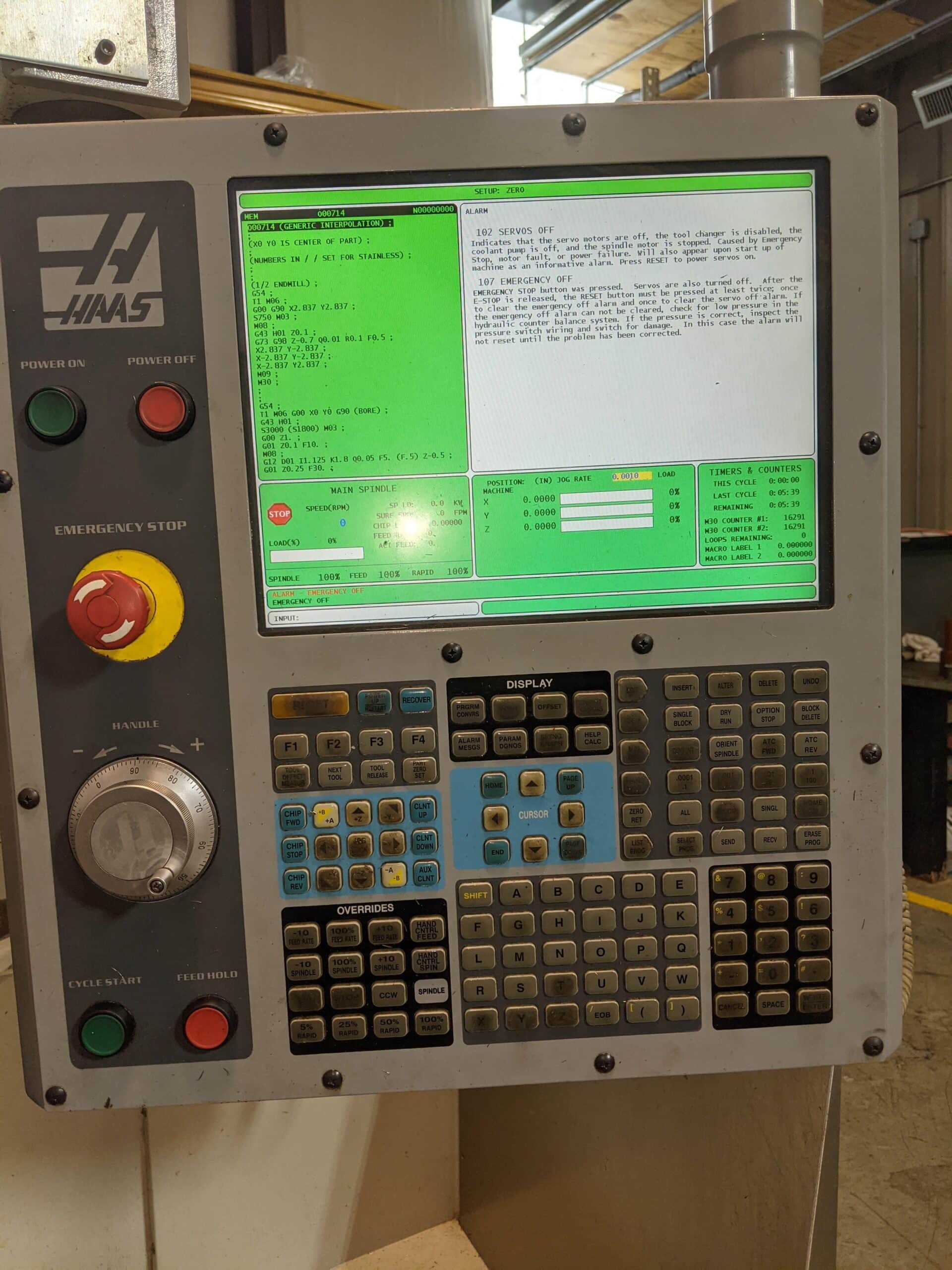 Haas TM-1 VMC, 2008- 8 ATC, Under Power - Image 5
