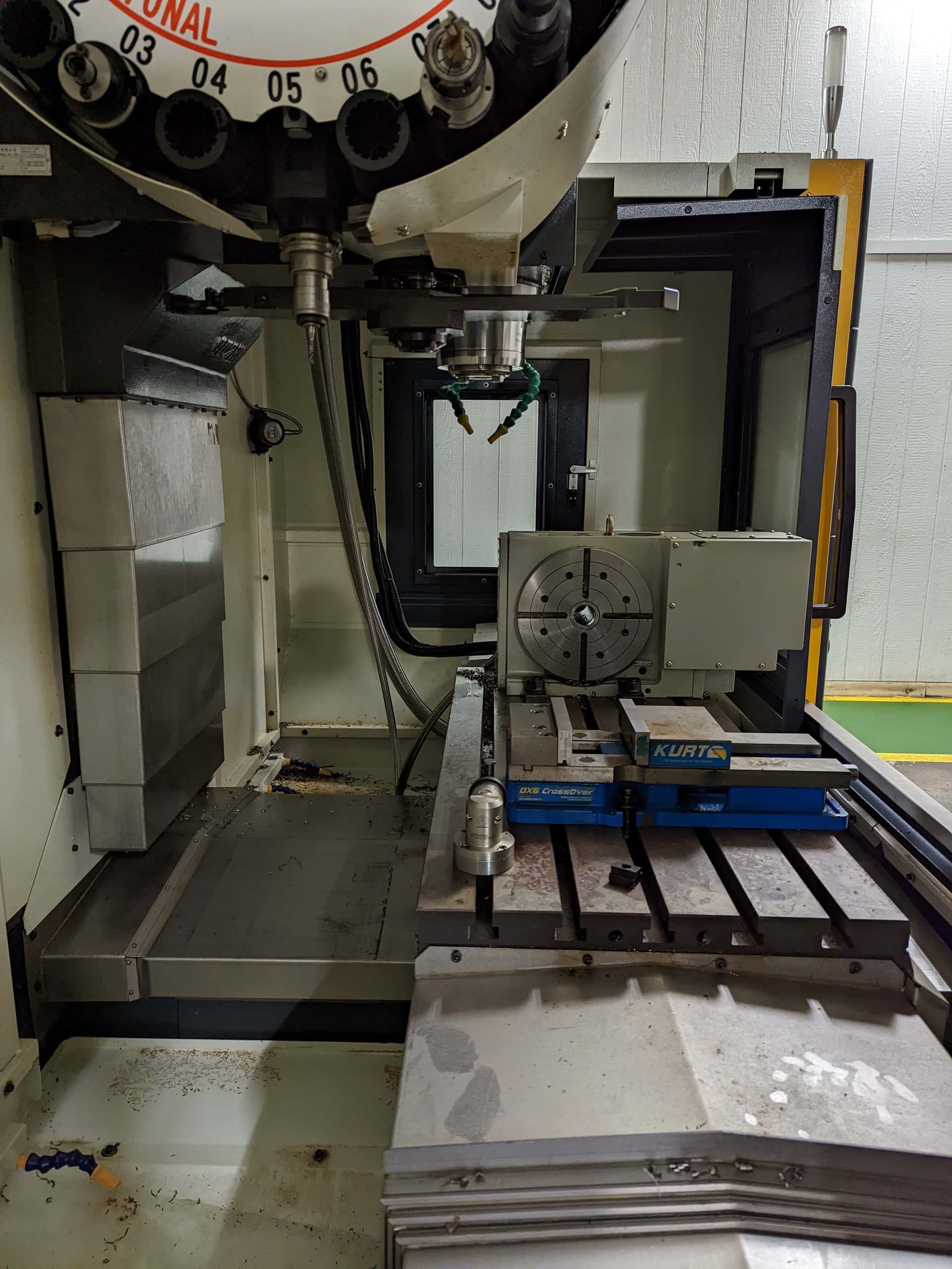 Bochi 850B VMC, 2018- 4th Axis, Fanuc Oi-MF, 24 SMTC, Never Used! - Image 3