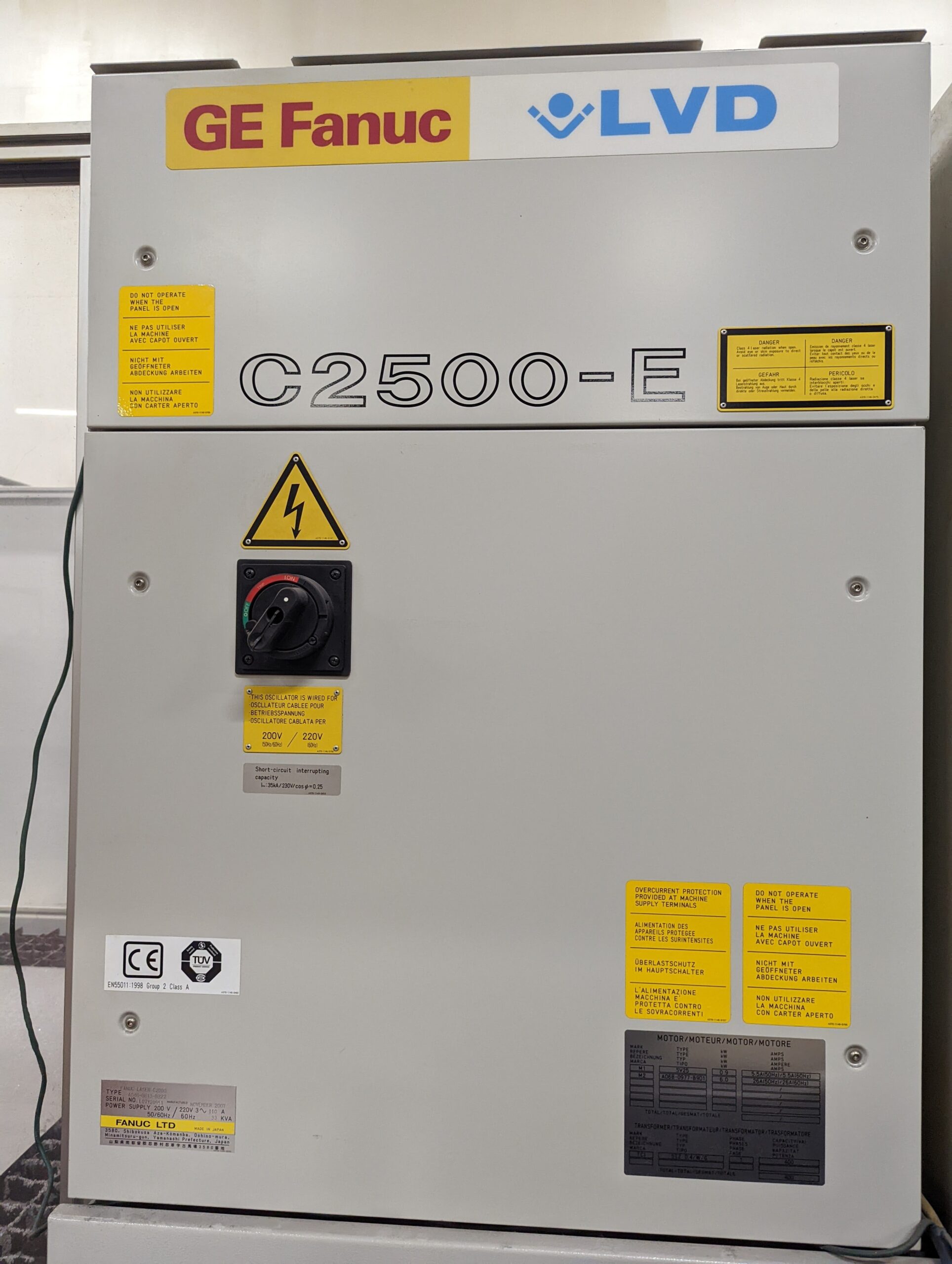 2000 Watt LVD Strippit Orion 3015 CO2 Laser, 2007 - 5' x 10' Table - Image 9