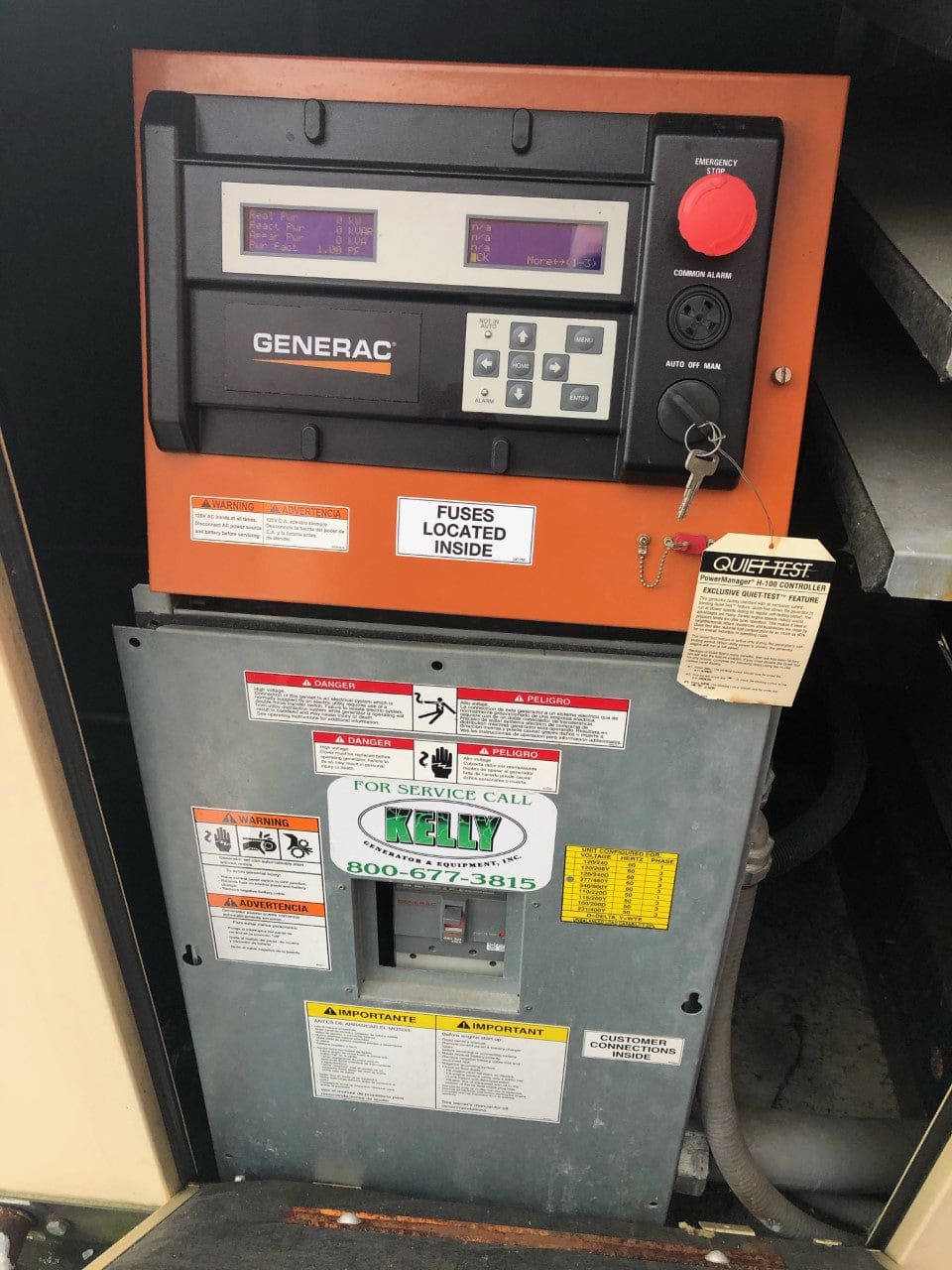 Generac Model QT08046KNAN 80KW Natural Gas Generator, 2008 - Image 2