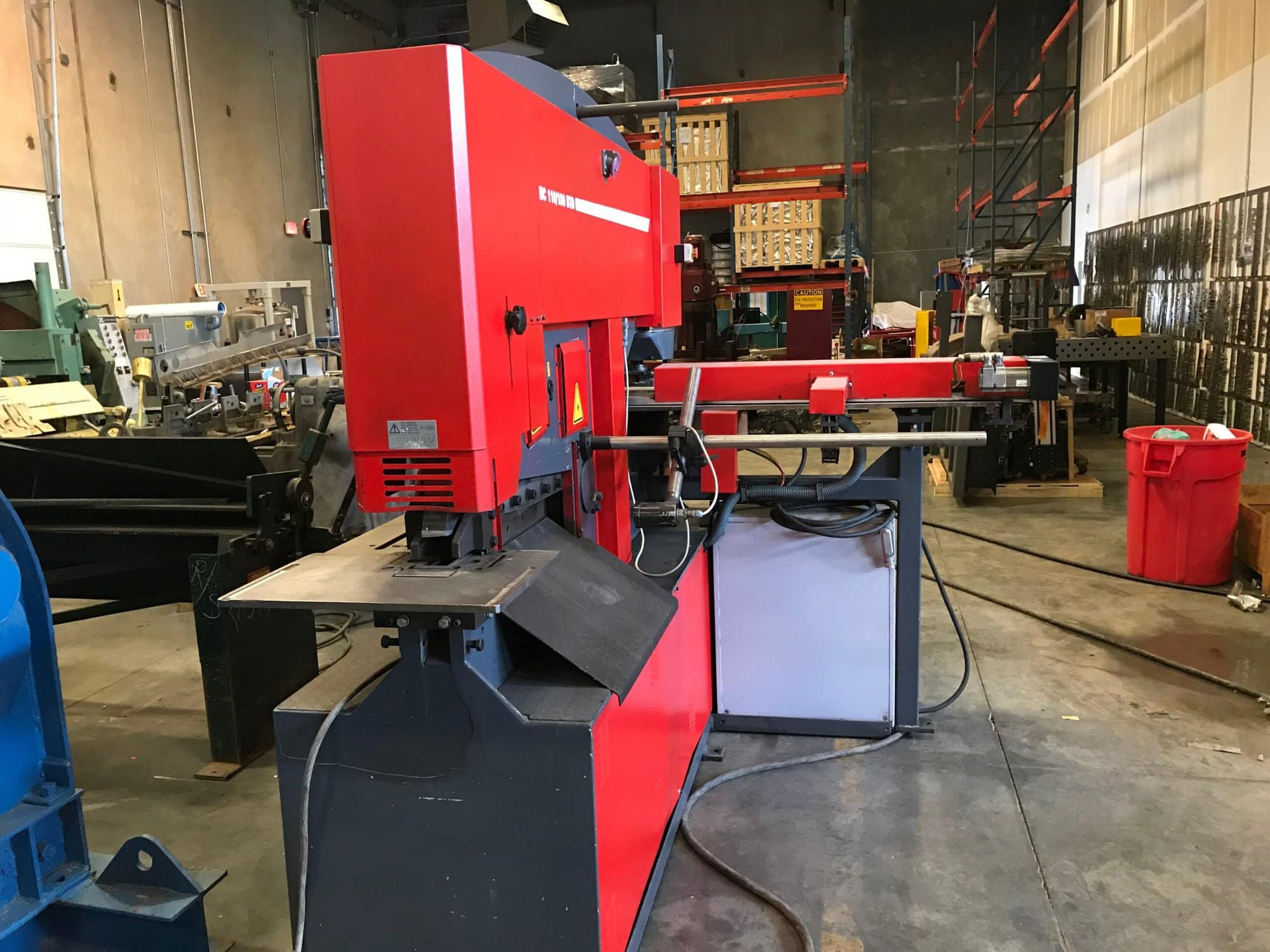 121 Ton JMT/Durma IW 110/180 BTD Ironworker, 2012 - NC Punch Table - Image 5