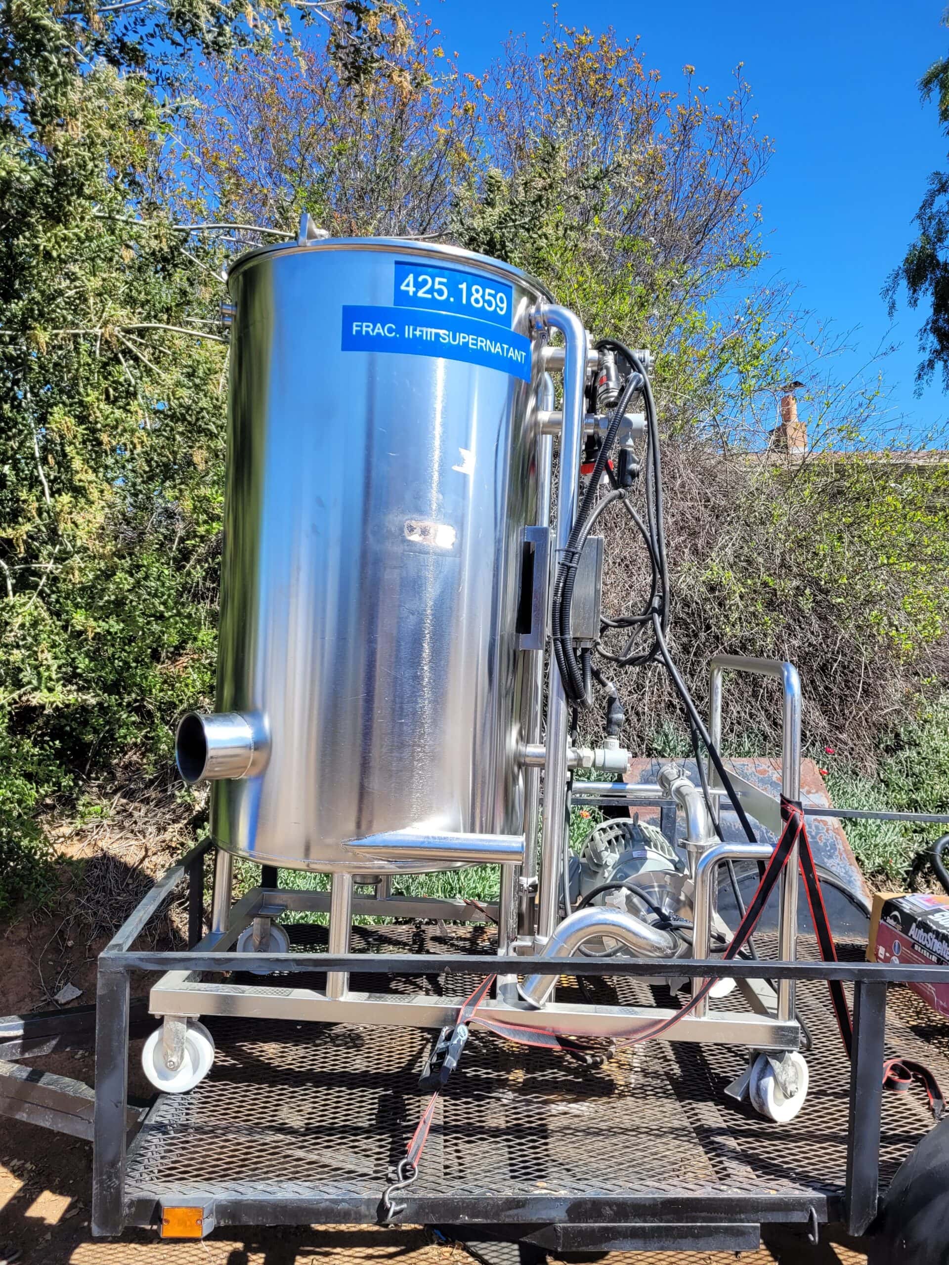 175 Gallon 3' x 5' Todd Street Inc. 316 Stainless Steel Tank