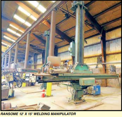 Ransome 12' x 15' 1212RF Welding Manipulator, 1997 - W/ Lincoln NA-3S Sub-Arc Controller