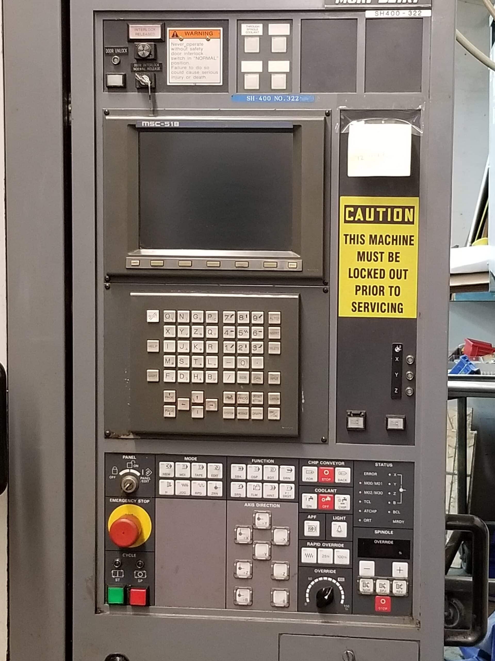 Mori Seiki SH-400 CNC Horizontal Mill, 1997 - Dual Pallet Changer, Mori Seiki MSC-518 Control - Image 2