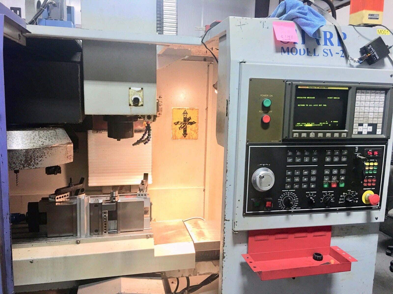 Sharp SV-2412 VMC, 2003 - USB, 16 ATC, Fanuc - Image 2