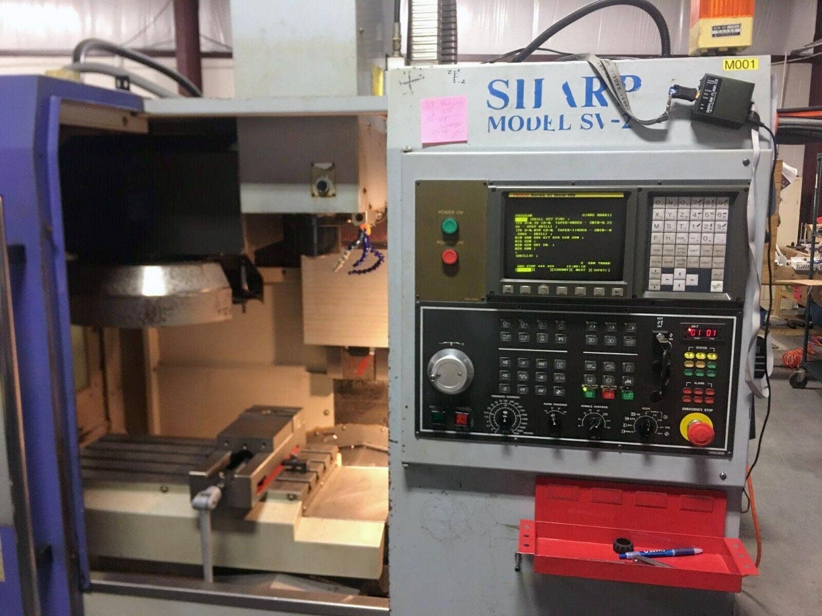 Sharp SV-2412 VMC, 2003 - USB, 16 ATC, Fanuc - Image 3