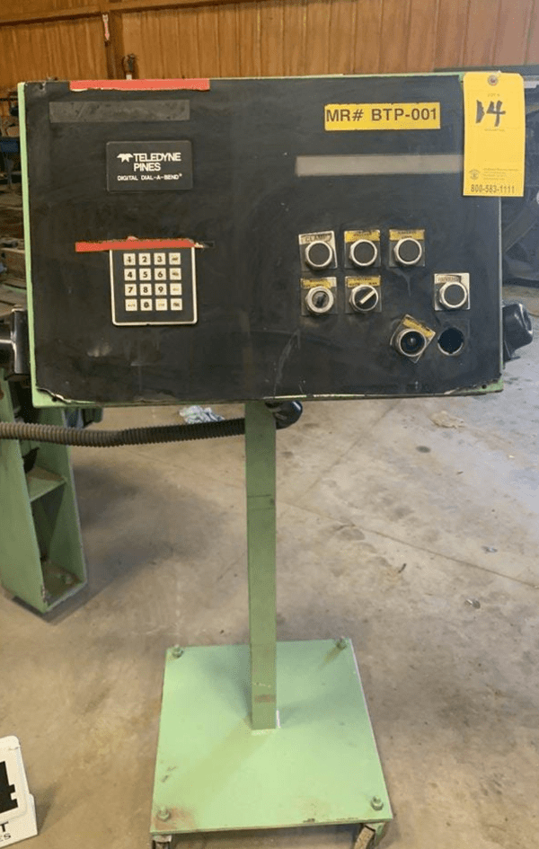 1/2" Teledynes Pines #1 Horizontal Tube Bender, 1983 - Image 2