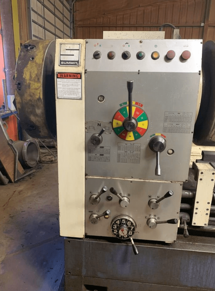 33" x 160" Summit Hollow Spindle Lathe, 2012 - Front/Rear Chucks, 9" Spindle Bore, Big lathe - Image 2
