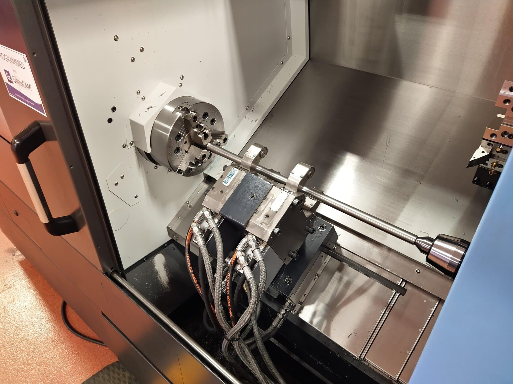 Doosan GT2600L CNC Lathe, 2018 - Programmable Tailstock, Tooling Included, Only 200 Hours! - Image 3