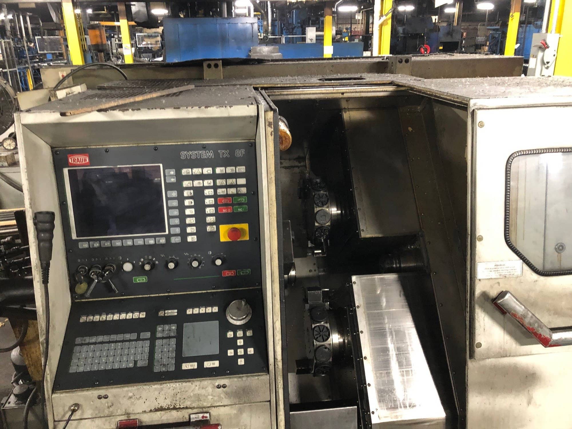 Traub TNC30 DGY CNC Lathe, 1998 - Bar Feeder, Chip Conveyor - Image 4
