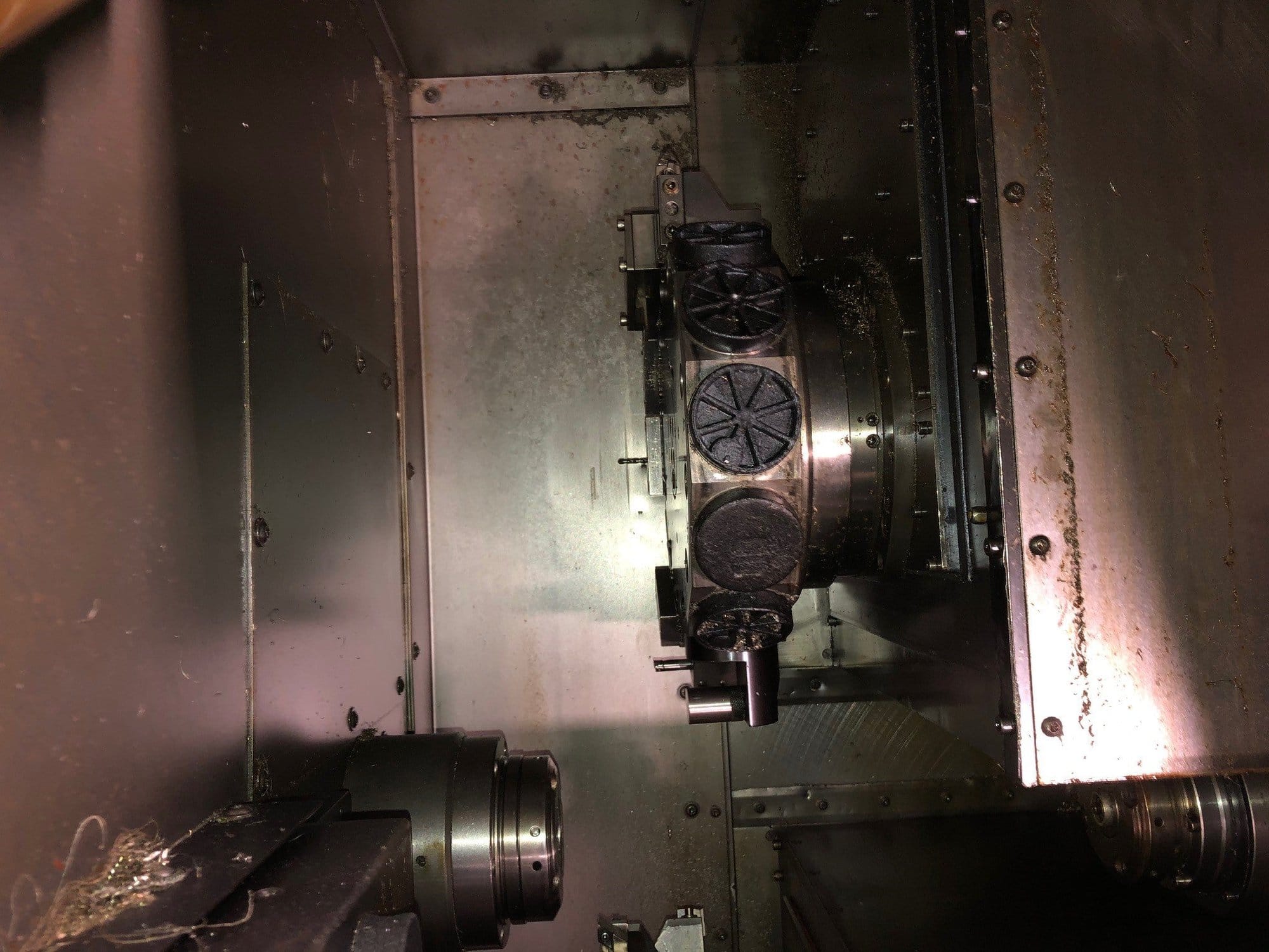 Traub TNC30 DGY CNC Lathe, 1998 - Bar Feeder, Chip Conveyor - Image 7