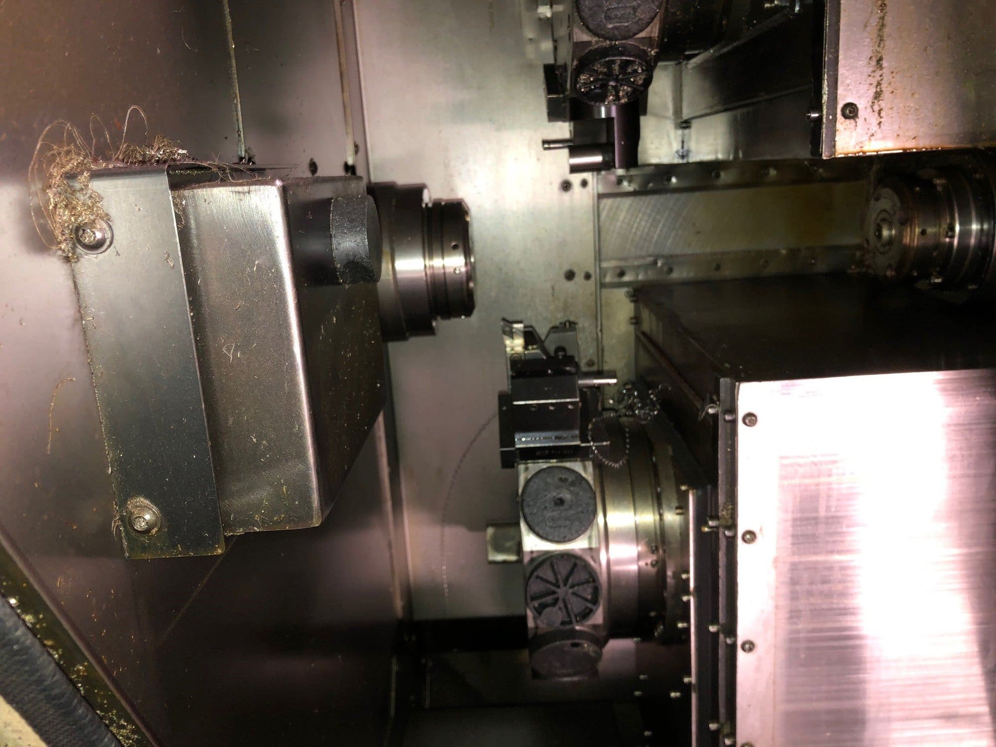 Traub TNC30 DGY CNC Lathe, 1998 - Bar Feeder, Chip Conveyor - Image 6