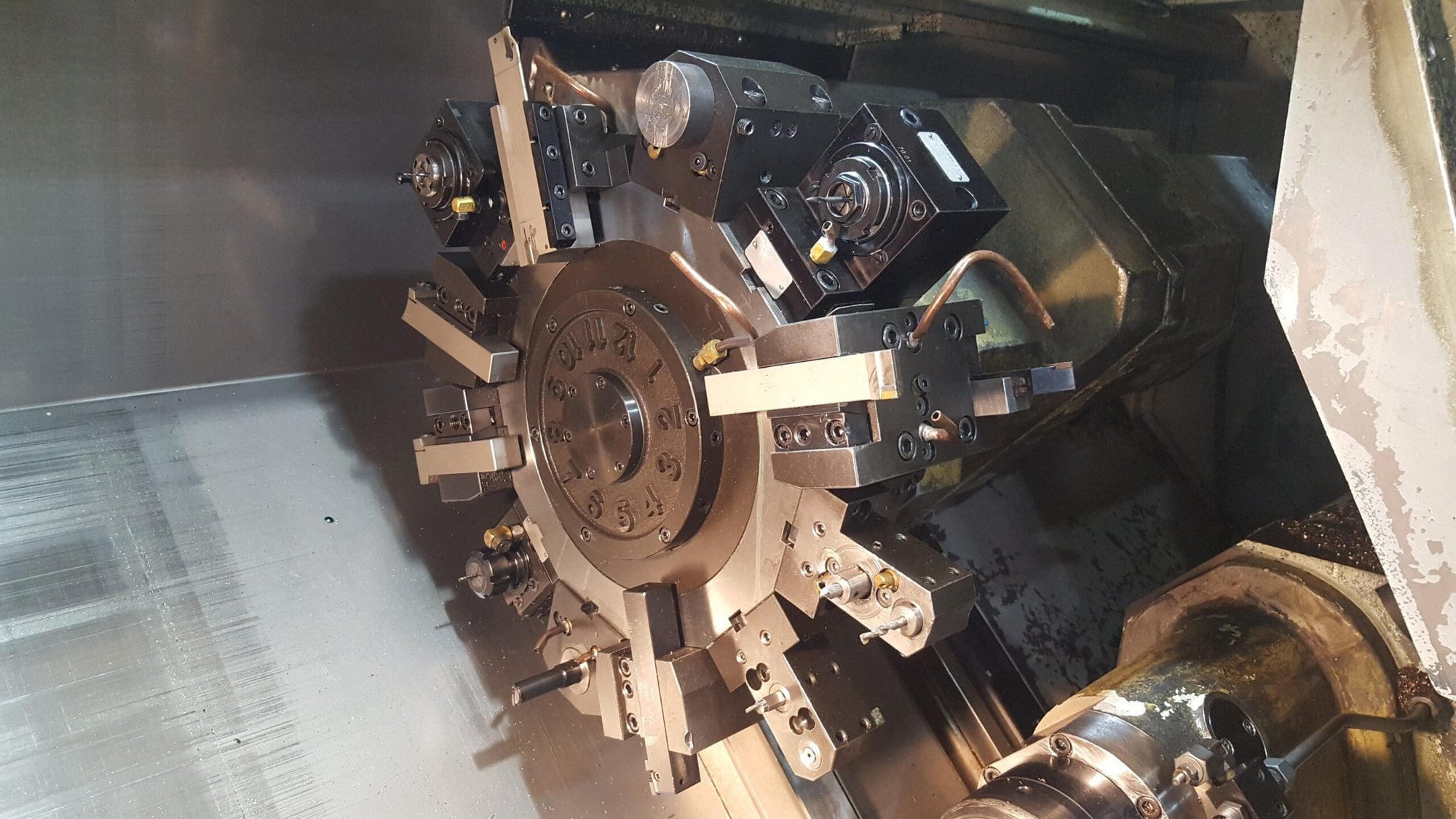 Daewoo Puma 230MSC CNC Lathe, 1999 - Sub Spindle, C Axis, Tooling Included! - Image 5