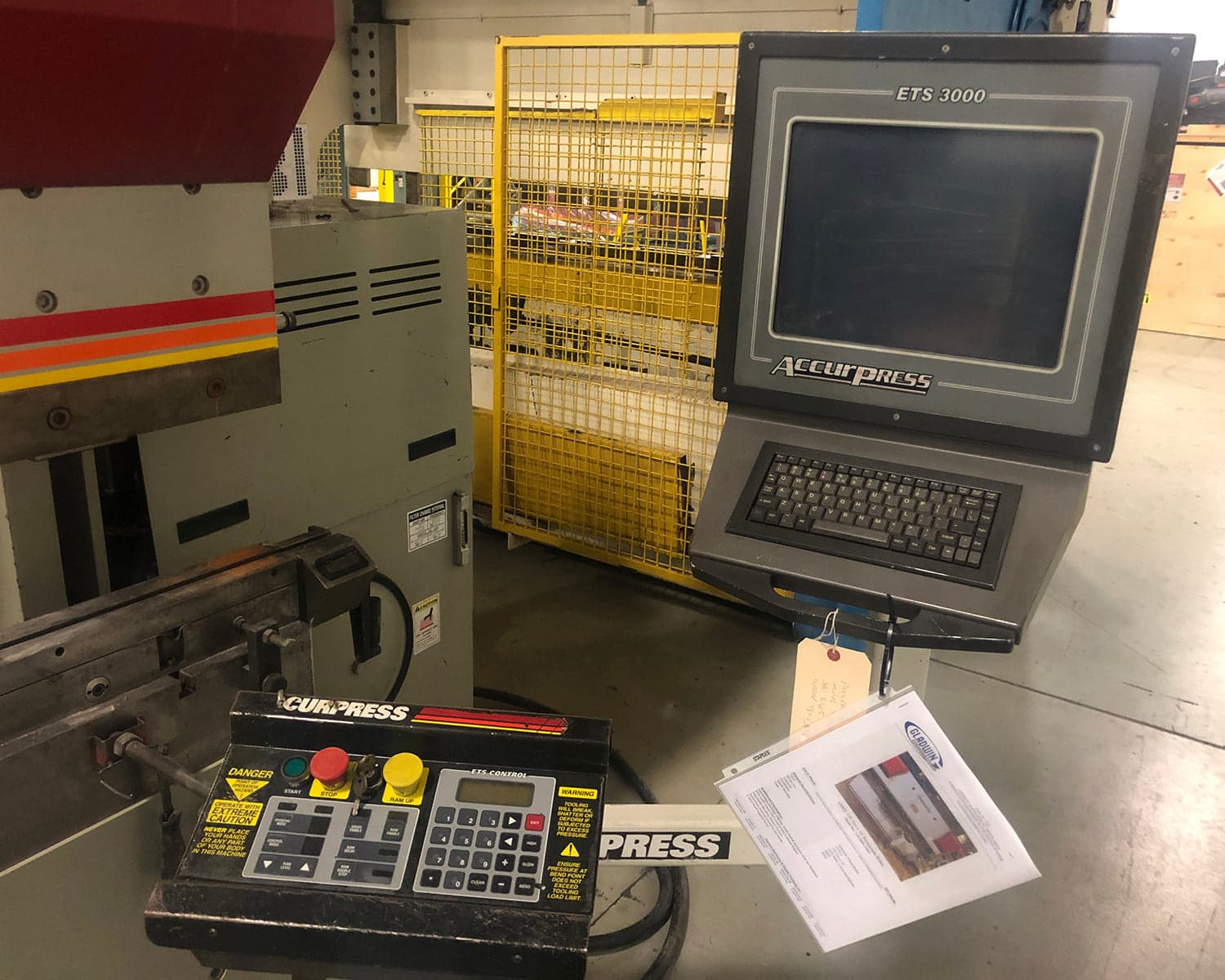 175 Ton x 12' Accurpress 717512 CNC Press Brake, 2005 - Image 3