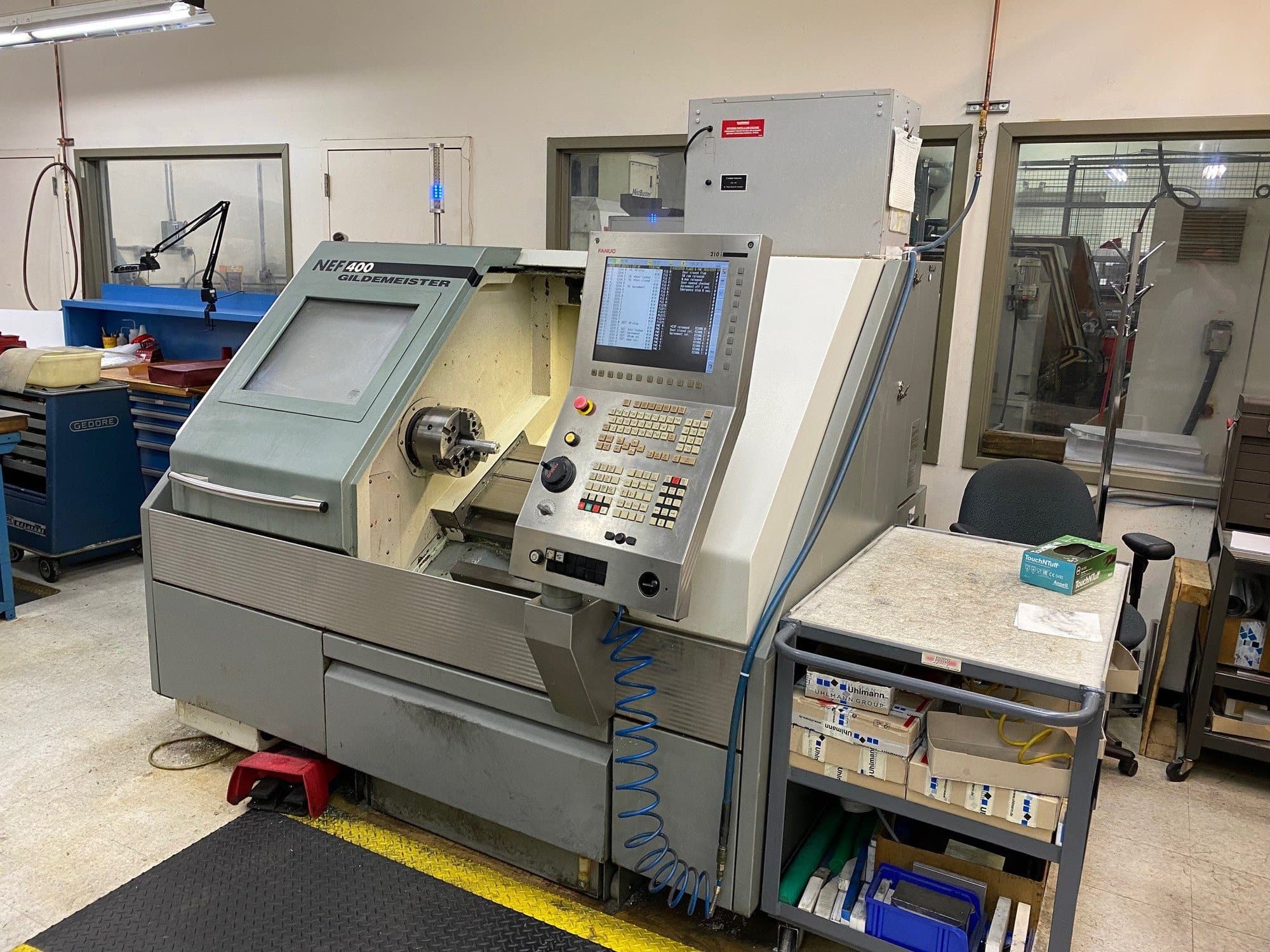 DMG Gildemeister NEF 400 CNC Lathe, 2005 - Fanuc Control, Tailstock, 10" Chuck, 1.65" Bore - Image 2