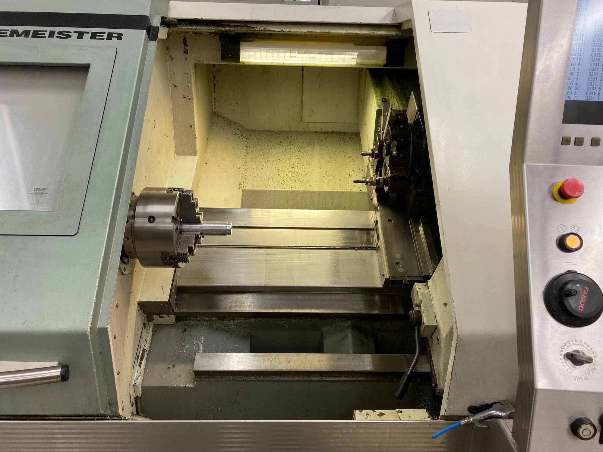 DMG Gildemeister NEF 400 CNC Lathe, 2005 - Fanuc Control, Tailstock, 10" Chuck, 1.65" Bore - Image 3