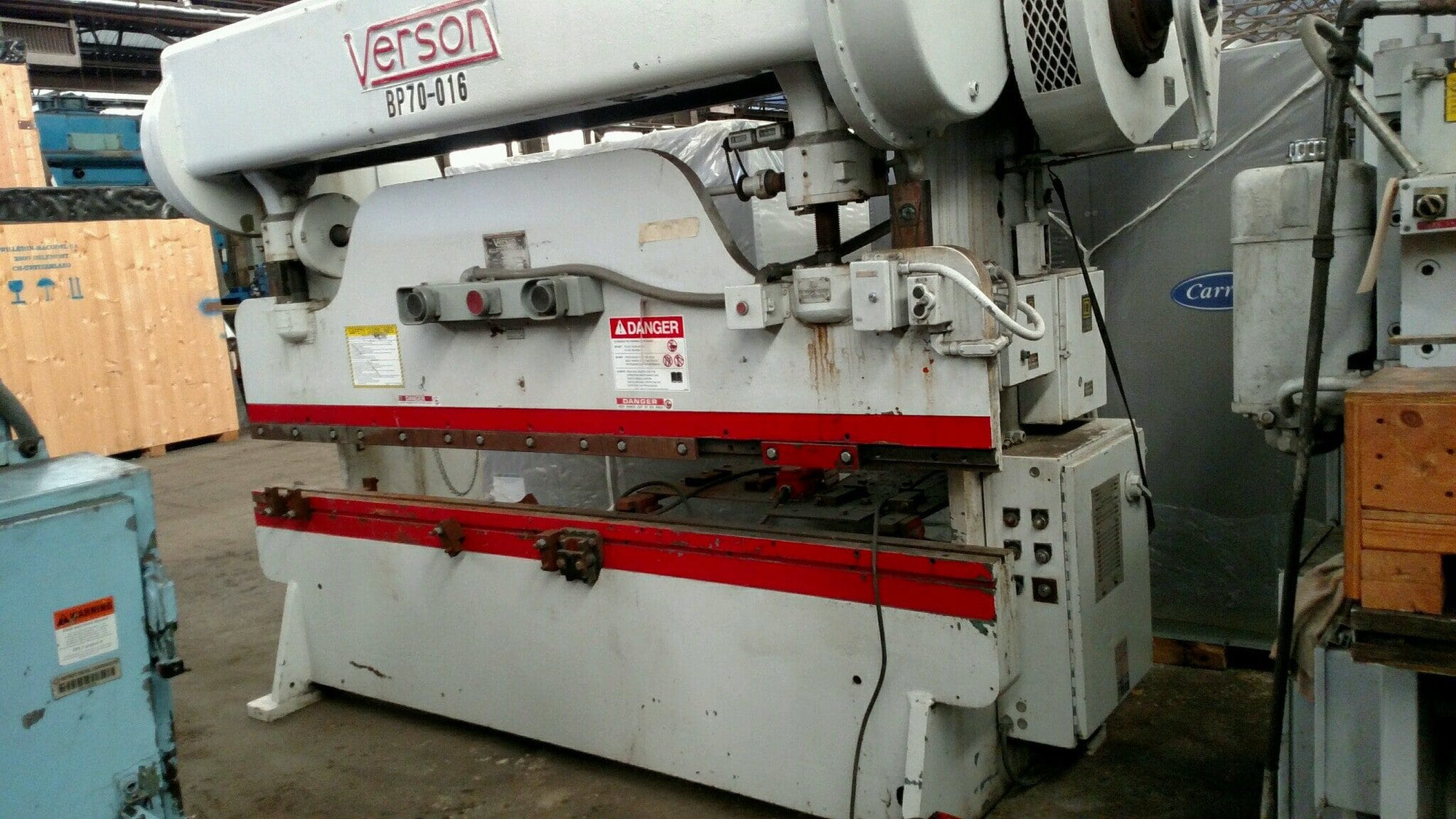 65 Ton X 10' Verson 208-65 Mechanical Press Brake, 1967
