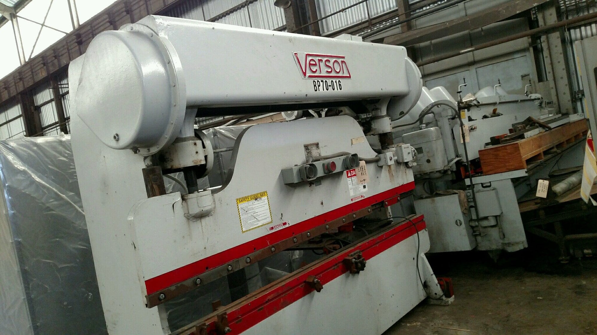 65 Ton X 10' Verson 208-65 Mechanical Press Brake, 1967 - Image 3