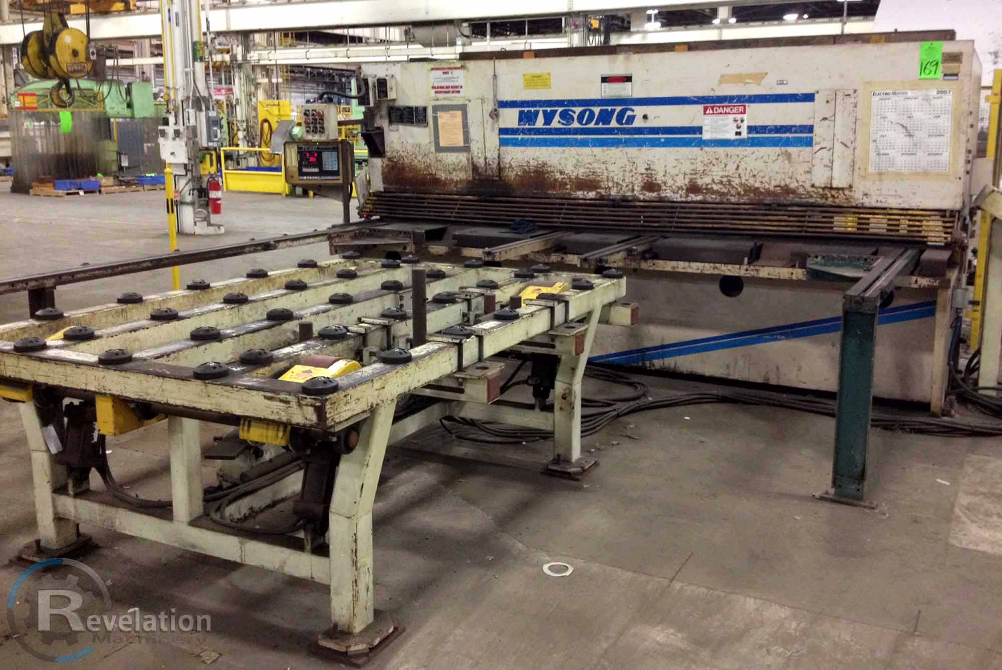 1/2" x 12' Wysong H-5012 Shear, 1995 - 3 Axis Backgauge, Power Table, Auto Conveyor Stack - Image 5