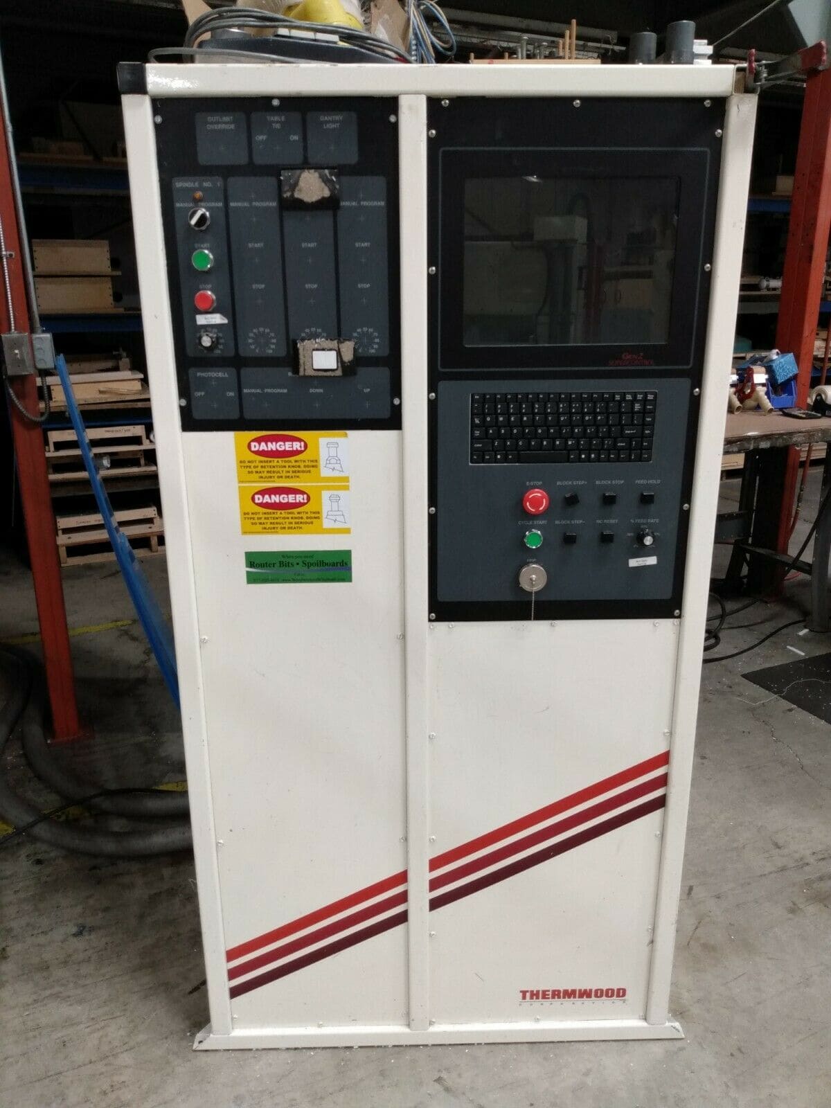 5' x 8' Thermwood Model 40 CNC Router, 2007 - 3 Axis, ATC - Image 2