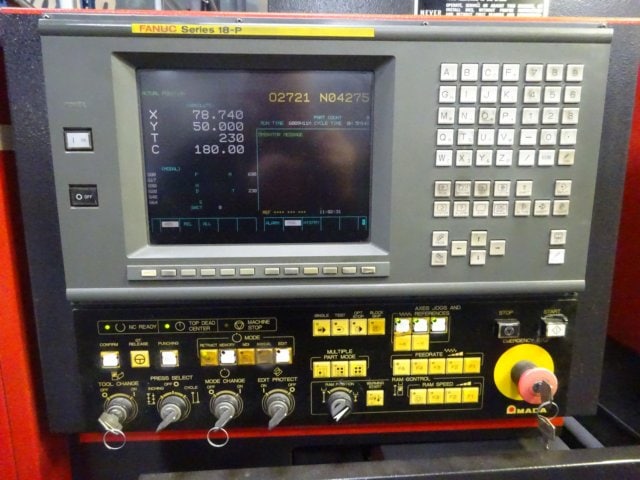 33 Ton Amada Vipros 358 King II CNC Turret Punch, 1999- Fanuc 18P CNC Control - Image 2