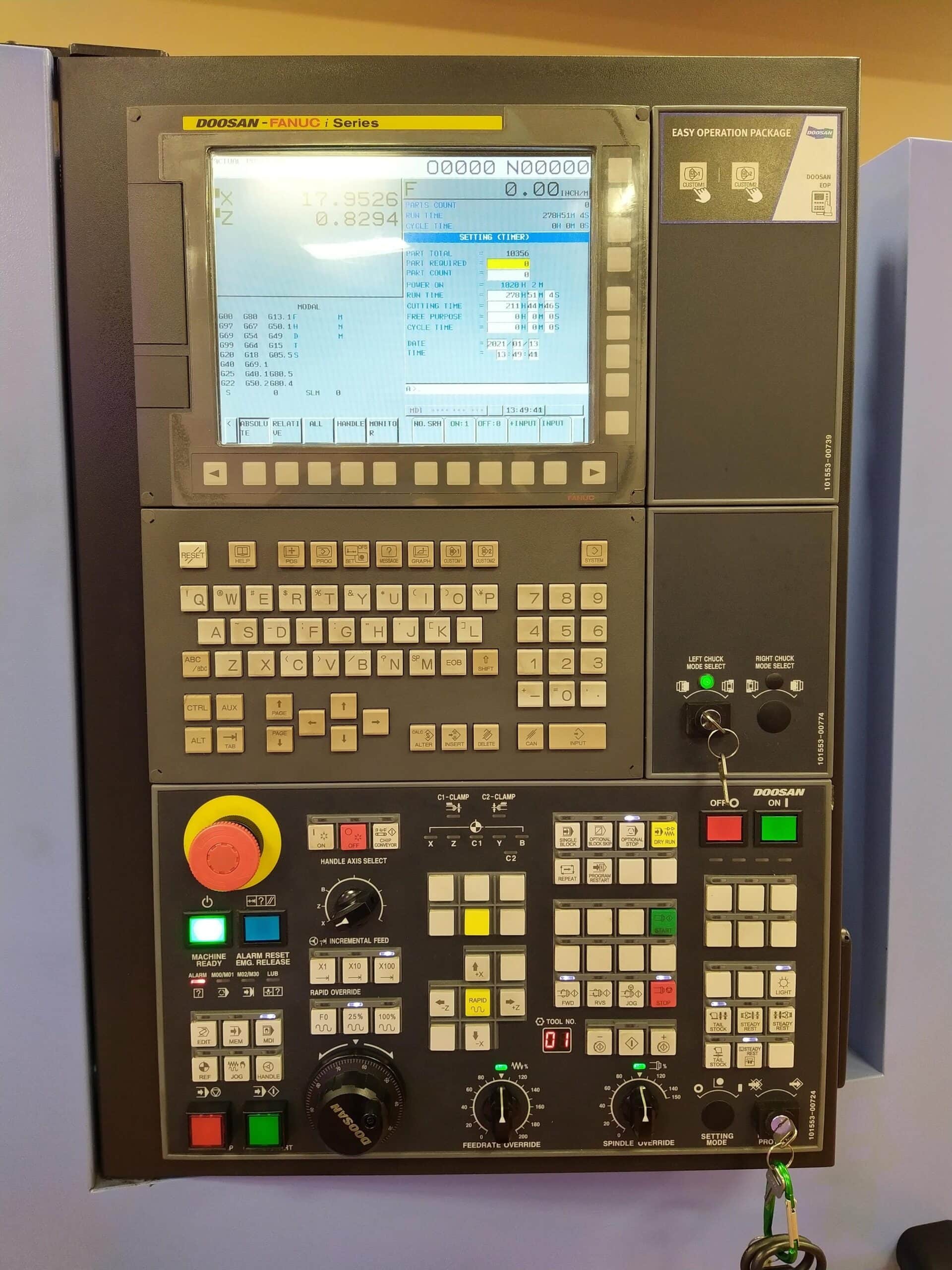 Doosan GT2600L CNC Lathe, 2018 - Programmable Tailstock, Tooling Included, Only 200 Hours! - Image 2