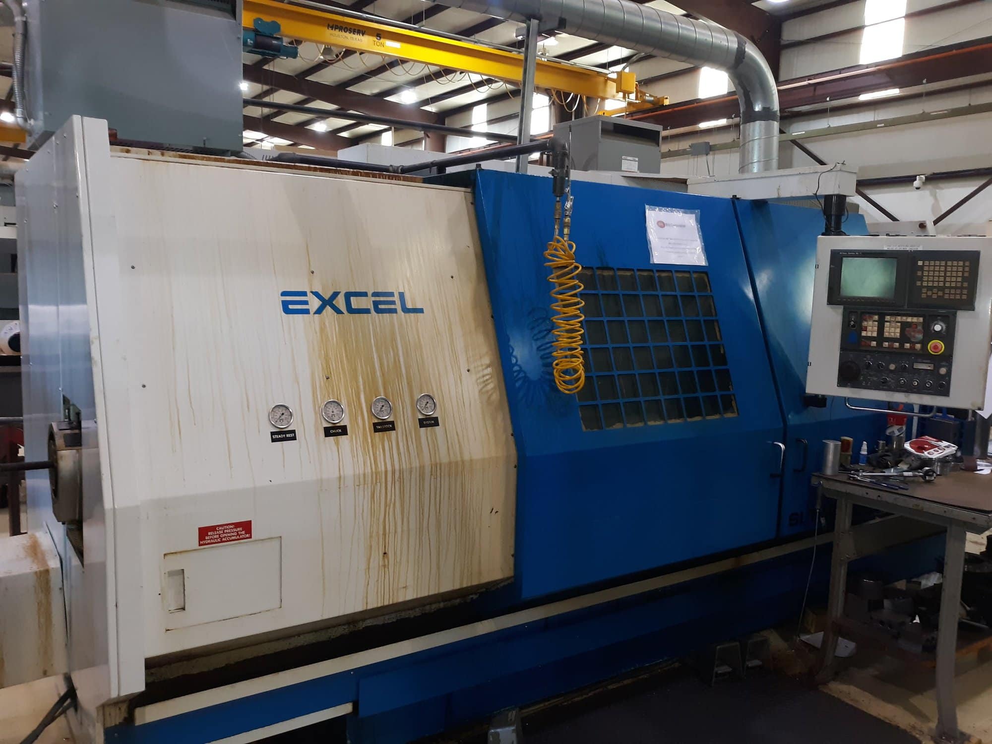 Excel ST-1660 CNC Lathe, 2000 - Fanuc Control, 6.5" Bore, Tool Setter
